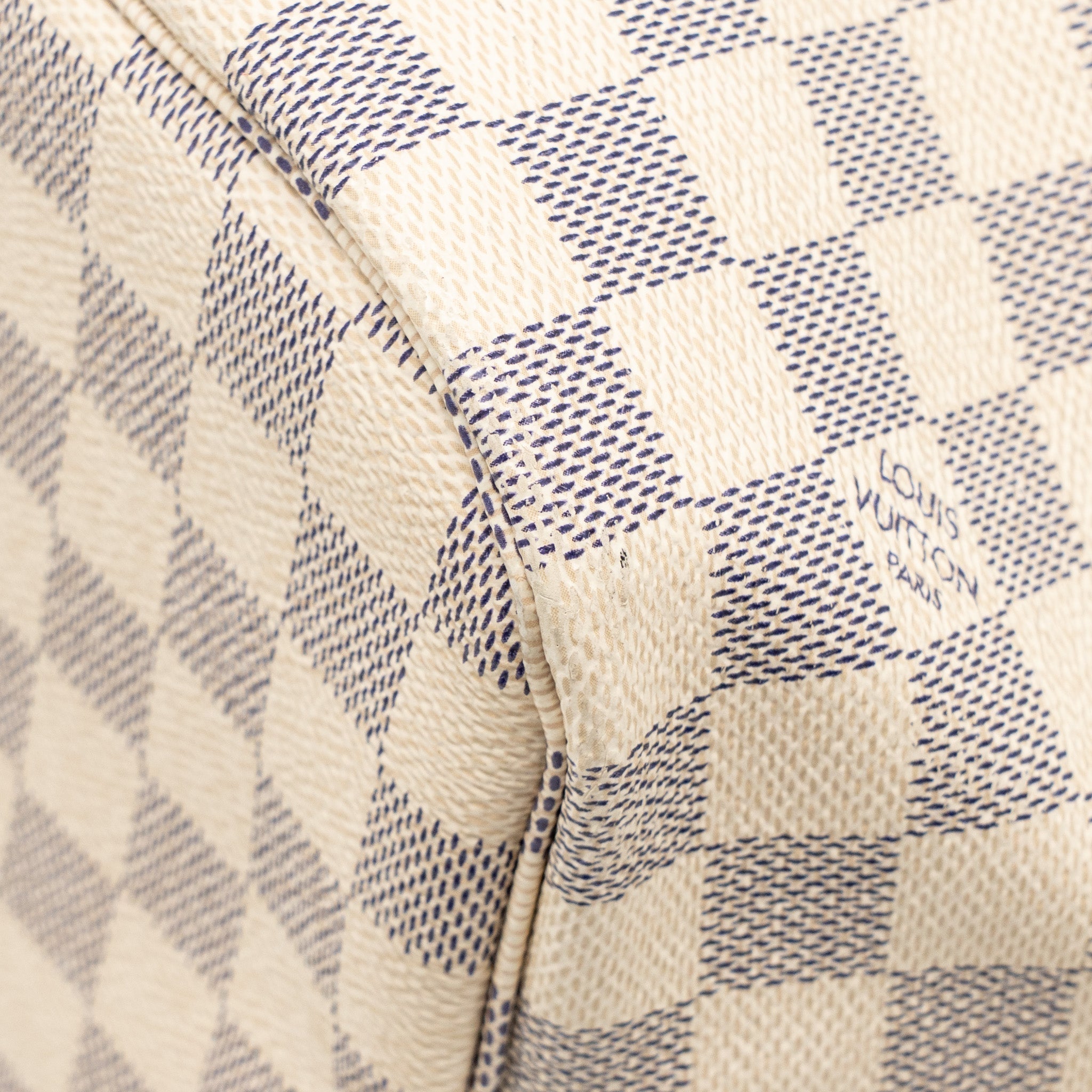 LOUIS VUITTON NEVERFULL MM DAMIER AZUR GHW