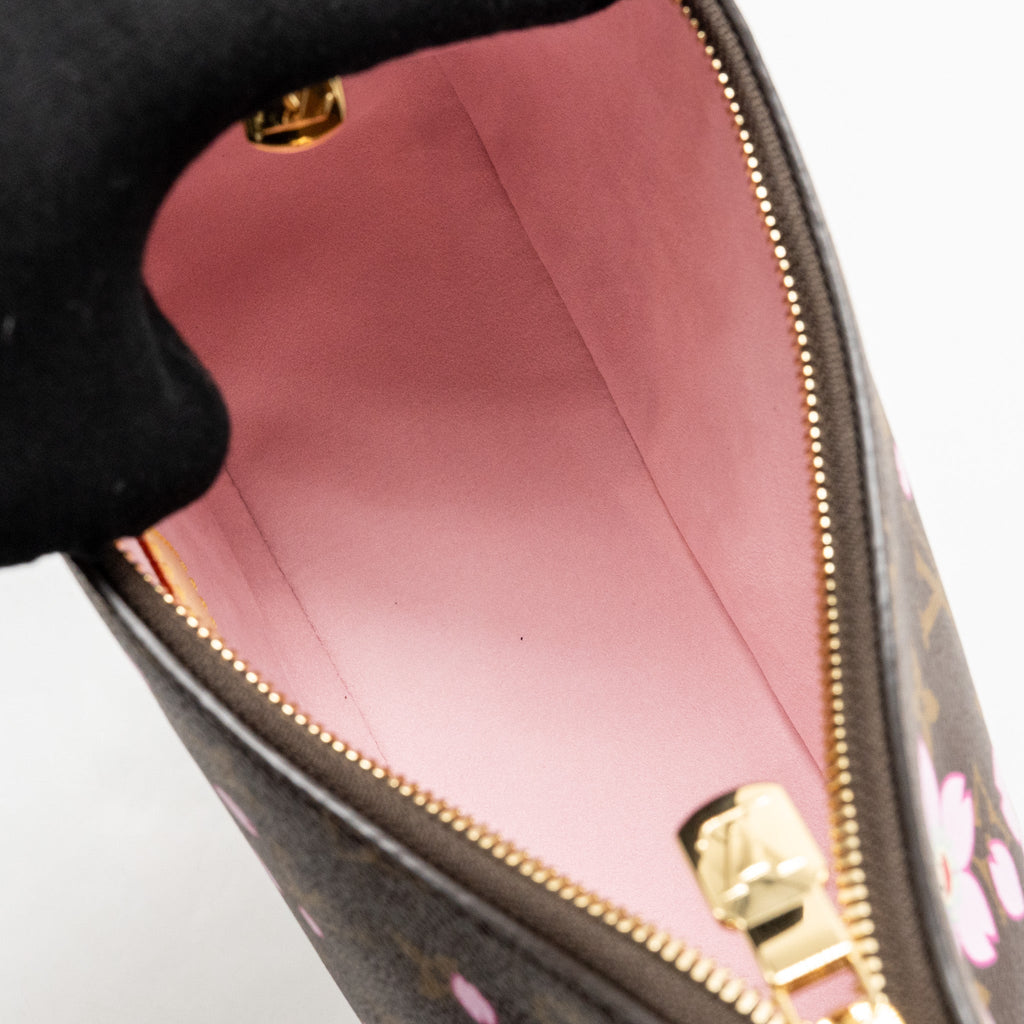 LOUIS VUITTON X TAKASHI MURAKAMI BOULOGNE PM CHERRY BLOSSOM MONOGRAM CANVAS GHW