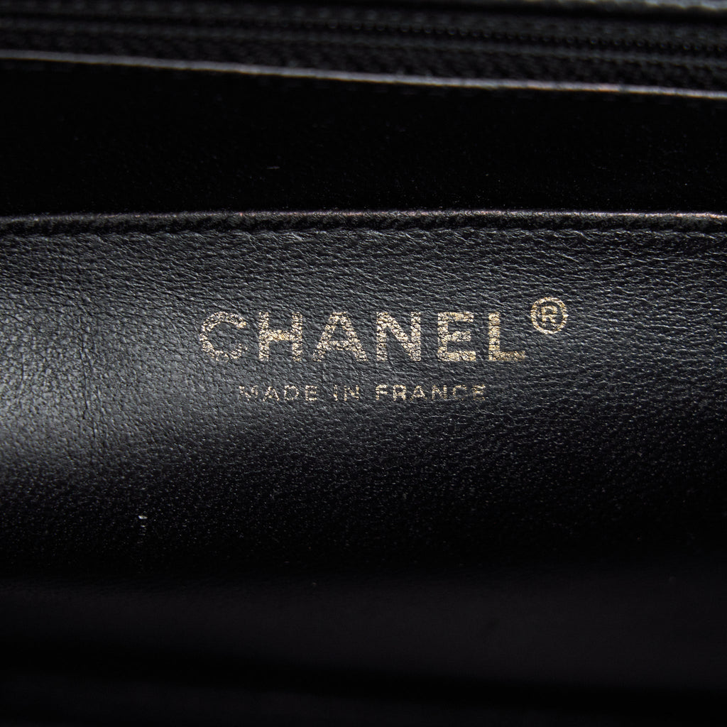 CHANEL VINTAGE JUMBO SINGLE FLAP CAVIAR BLACK GHW