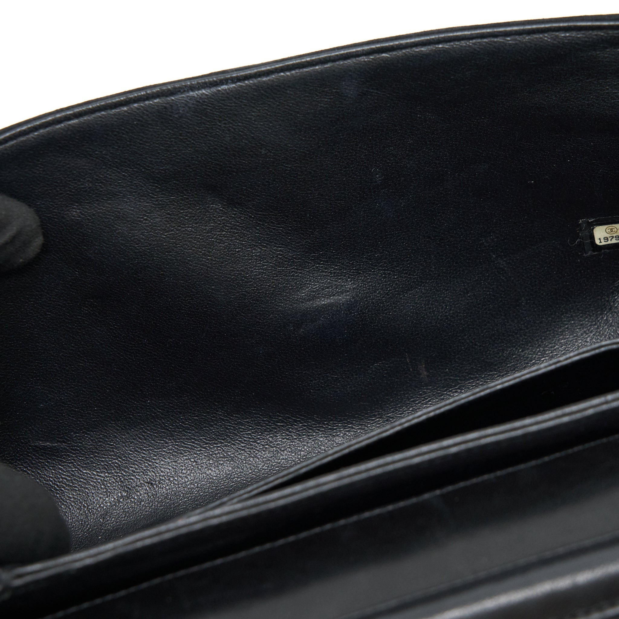 CHANEL QUILTED VELVET CC LOGO FLAP BAG BLACK LGHW