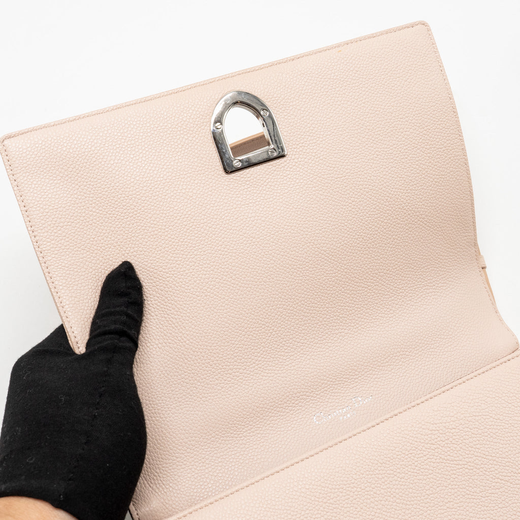 DIOR MEDIUM DIORAMA GRAINED CALFSKIN LIGHT PINK SHW