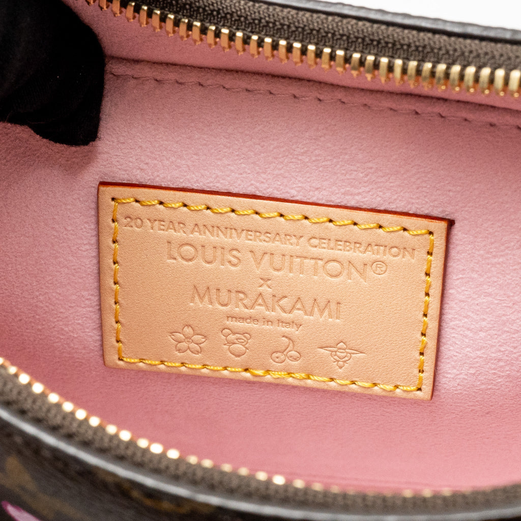 LOUIS VUITTON X TAKASHI MURAKAMI BOULOGNE PM CHERRY BLOSSOM MONOGRAM CANVAS GHW
