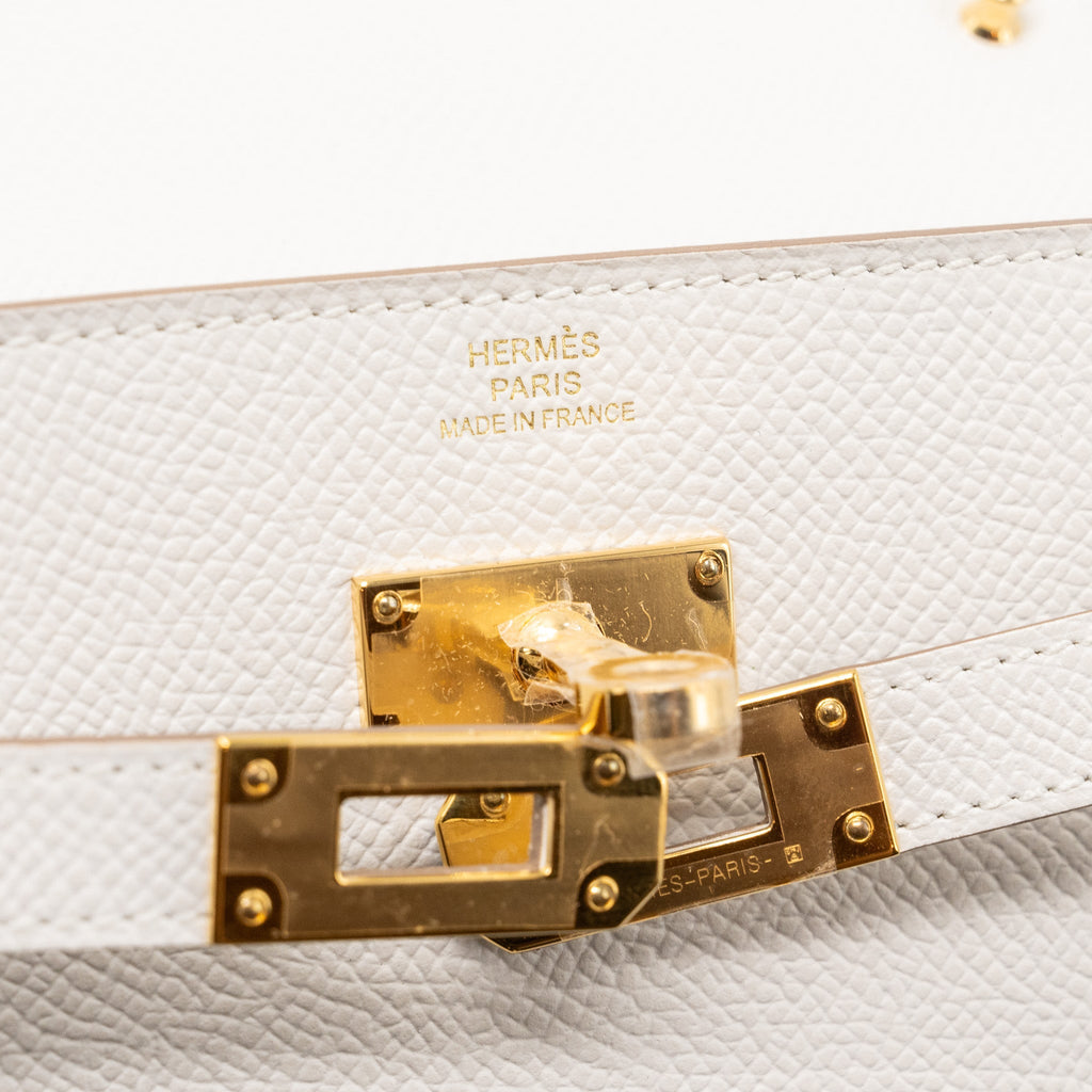 HERMES KELLY TO GO EPSOM M4 GRIS PALE GHW
