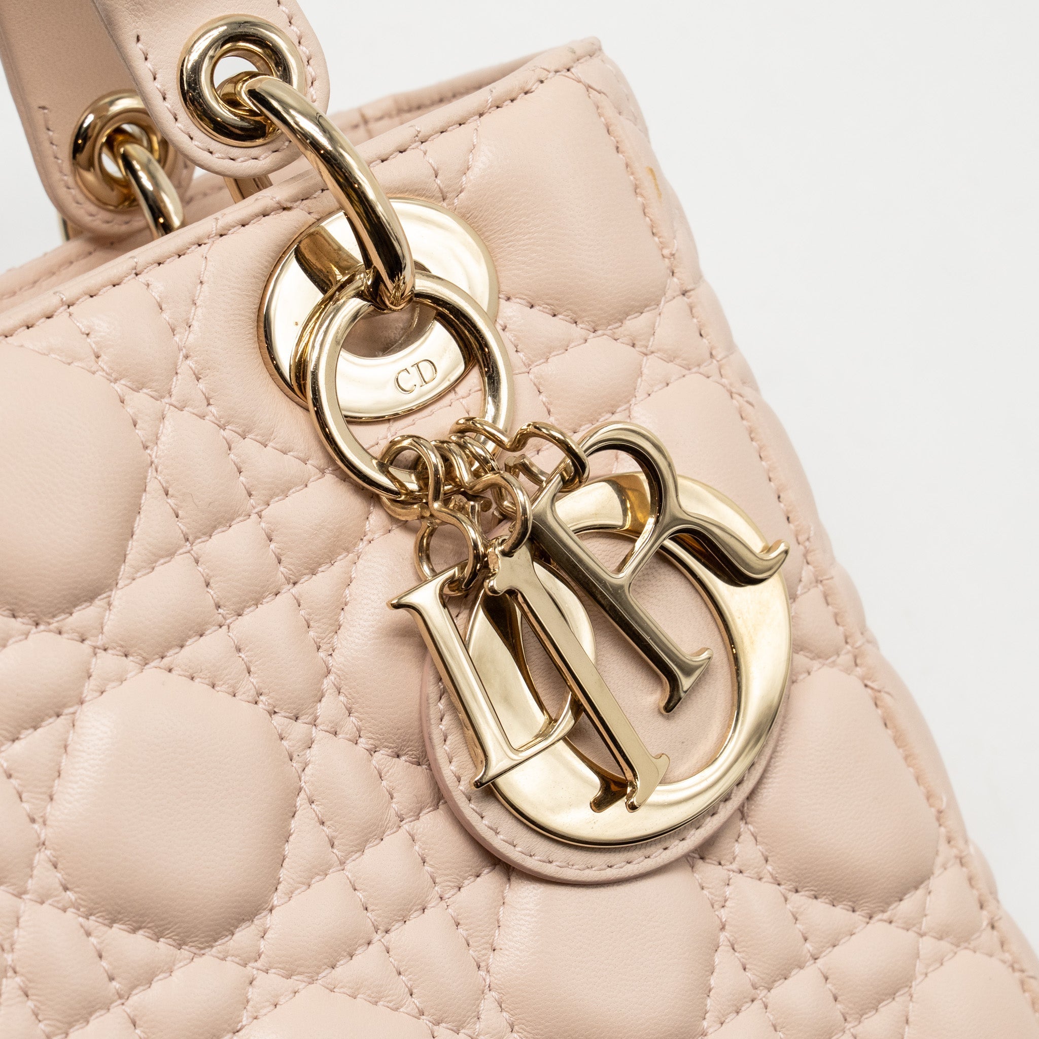 DIOR MY ABC SMALL LADY DIOR LAMBSKIN LIGHT PINK LGHW