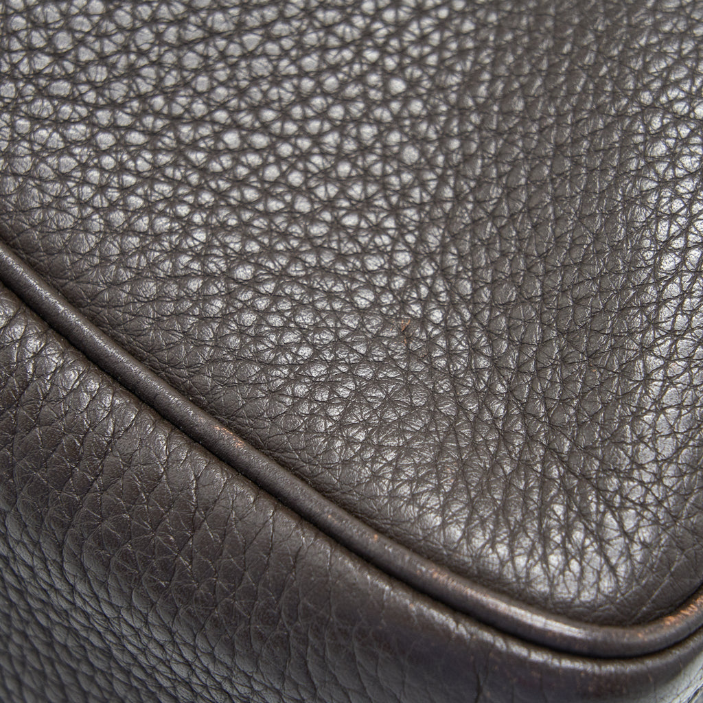 HERMES LINDY 34 CHOCOLATE WITH SHW