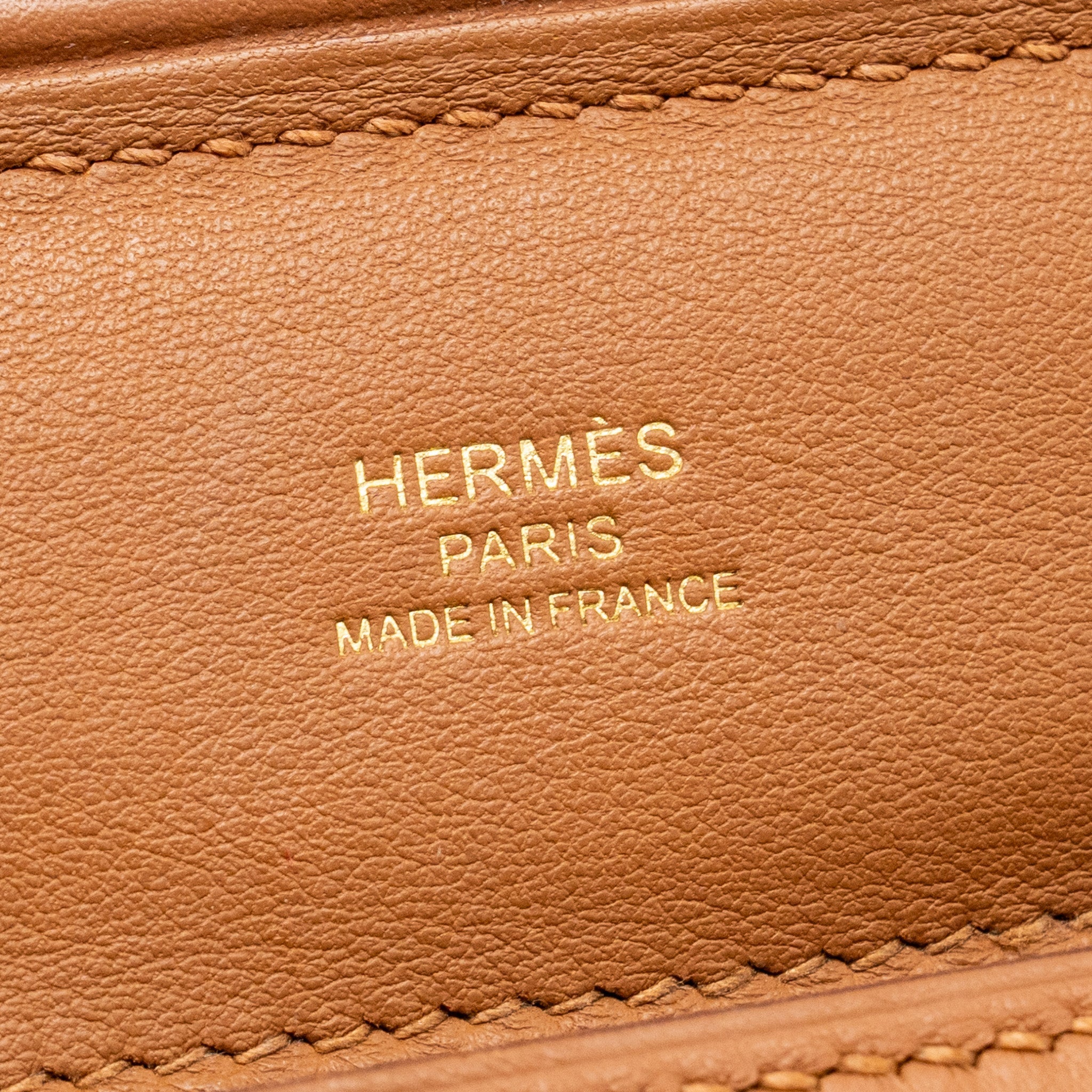 HERMES MINI 24/24 2424-21 BAG EVERCOLOR GOLD GHW