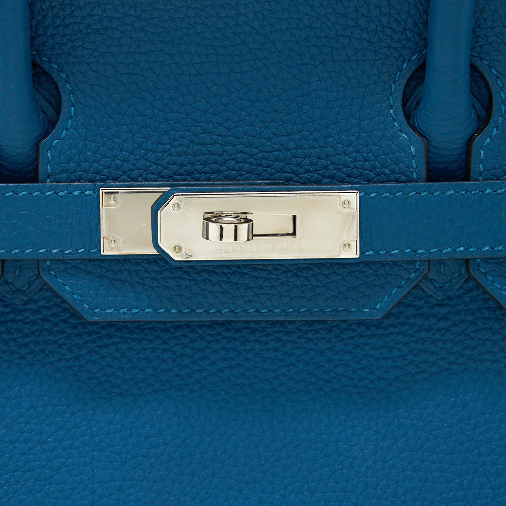 HERMES BIRKIN 30 TOGO S7 BLEU DE GALICE SHW