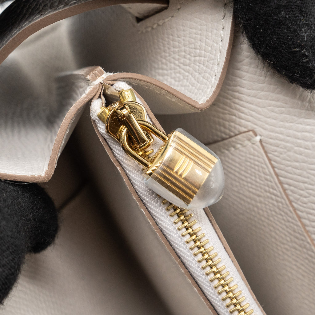 HERMES KELLY TO GO EPSOM M4 GRIS PALE GHW
