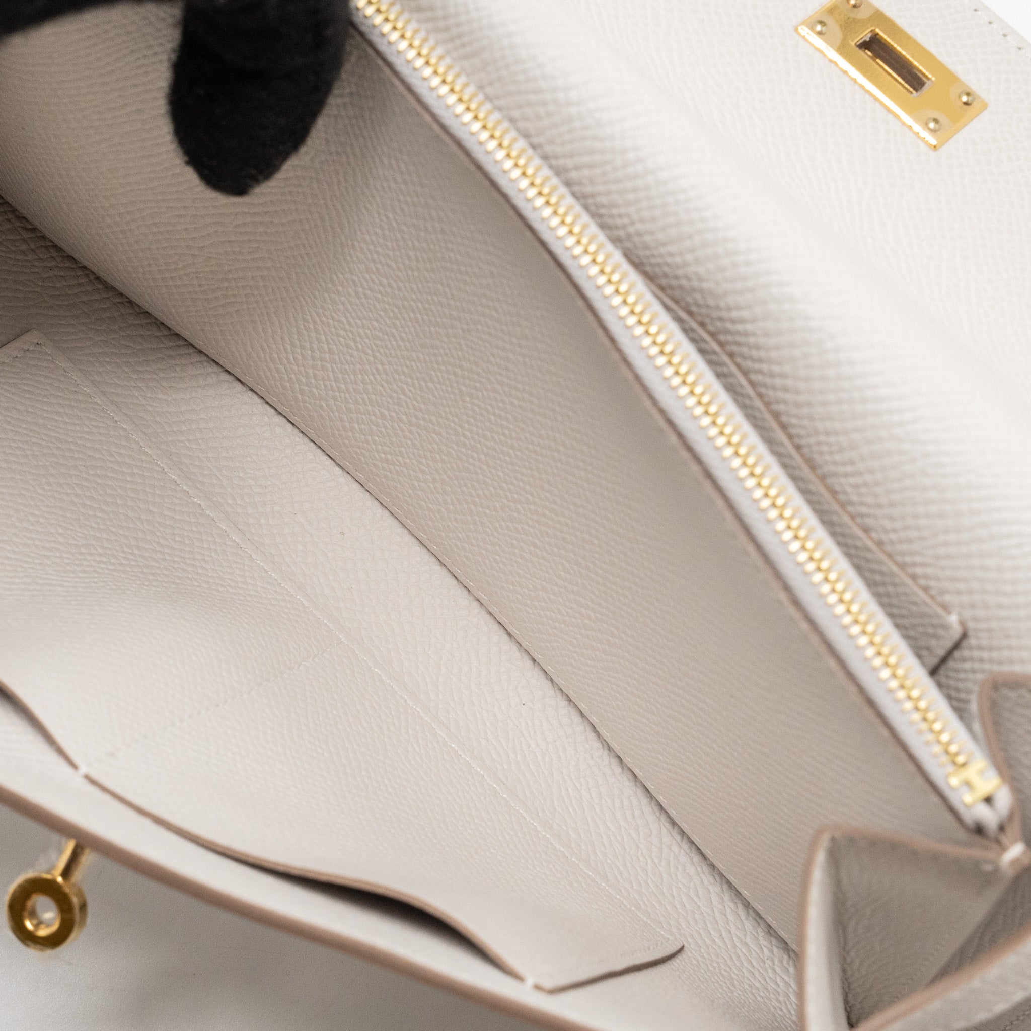 HERMES KELLY TO GO EPSOM M4 GRIS PALE GHW