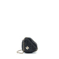 CHANEL 22S SMALL HEART BAG LAMBSKIN BLACK LGHW