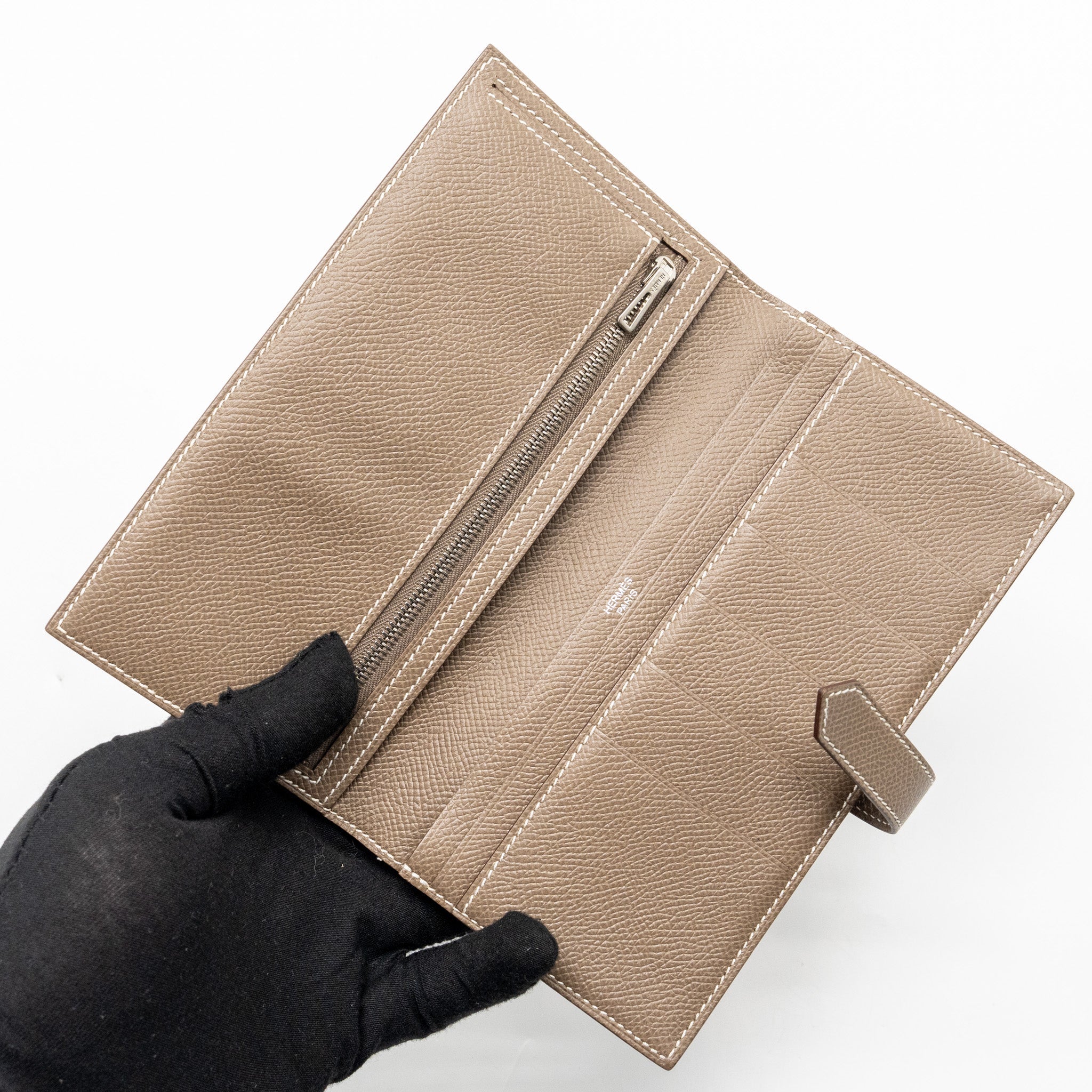 HERMES BEARN LONG WALLET EPSOM ETOUPE SHW