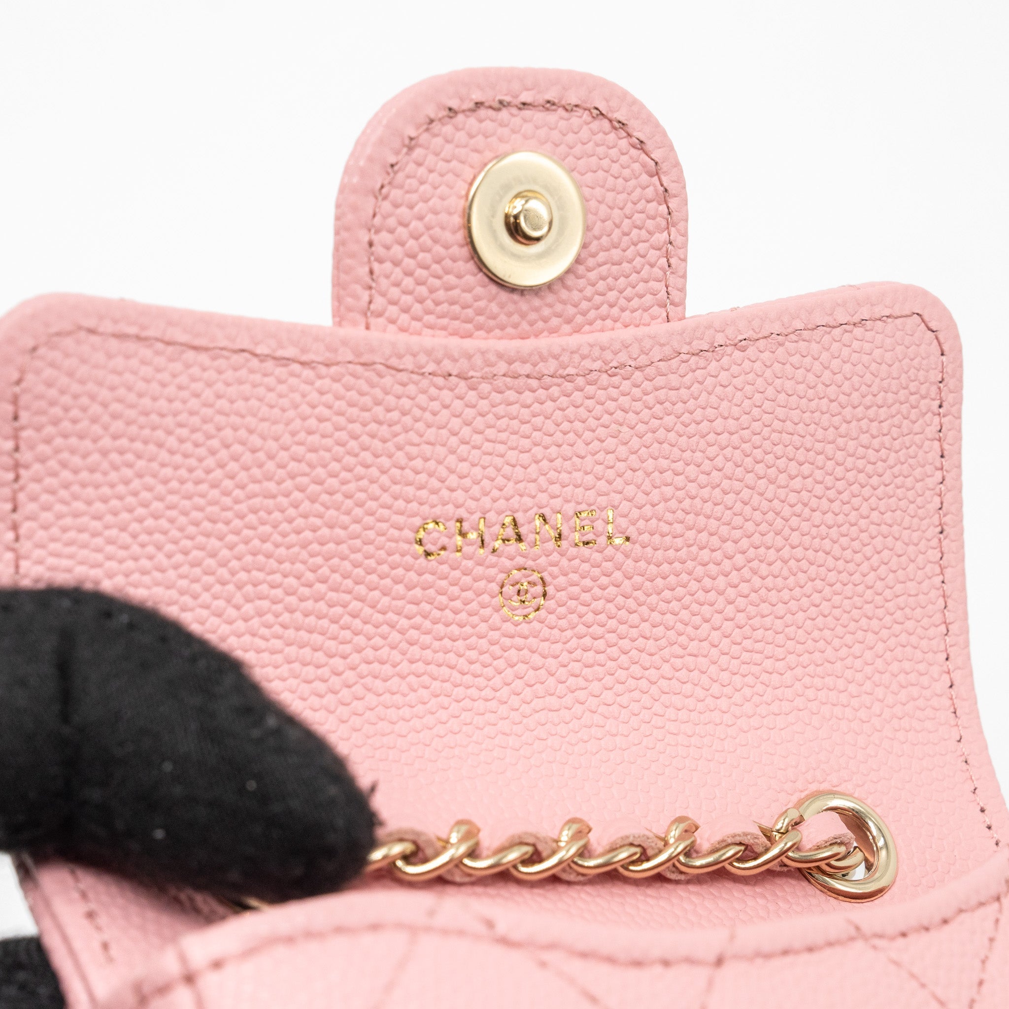 CHANEL MINI FLAP BELT BAG CAVIAR PINK LGHW