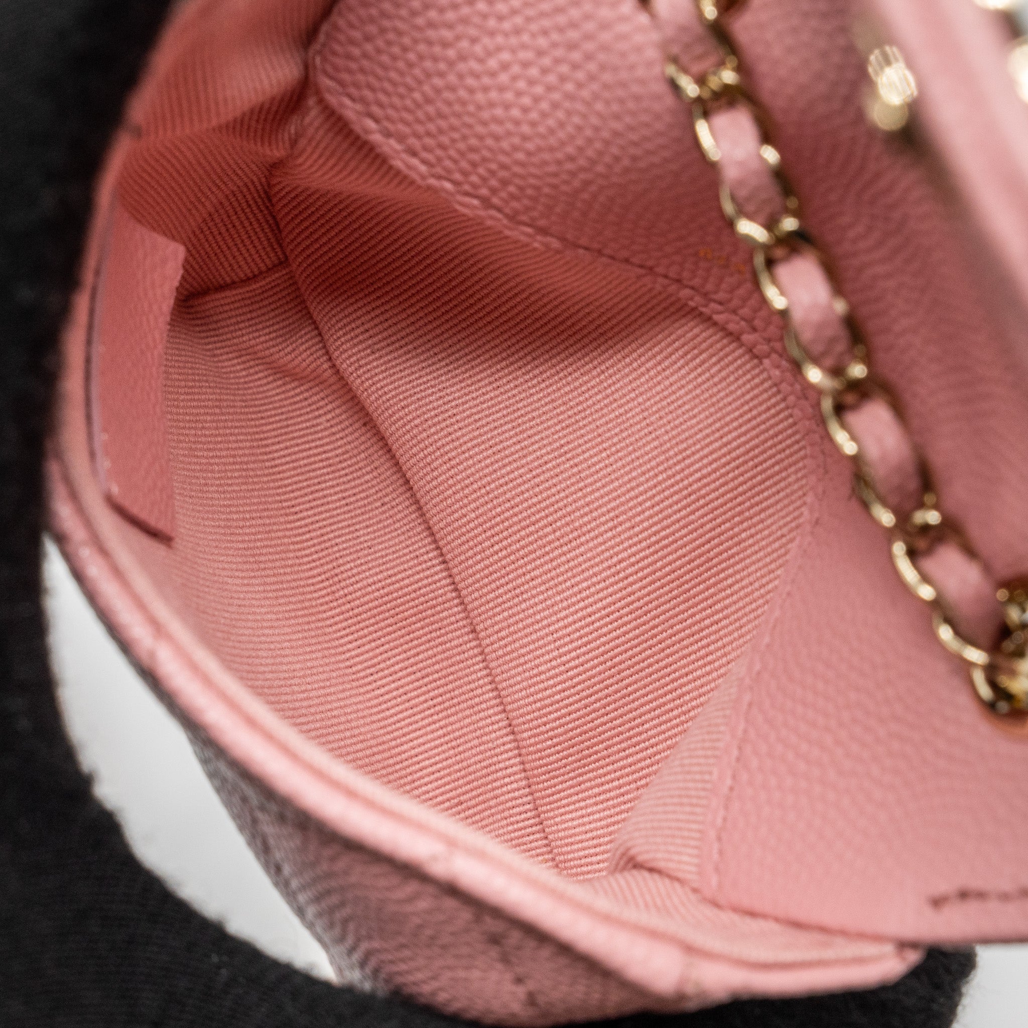 CHANEL MINI FLAP BELT BAG CAVIAR PINK LGHW