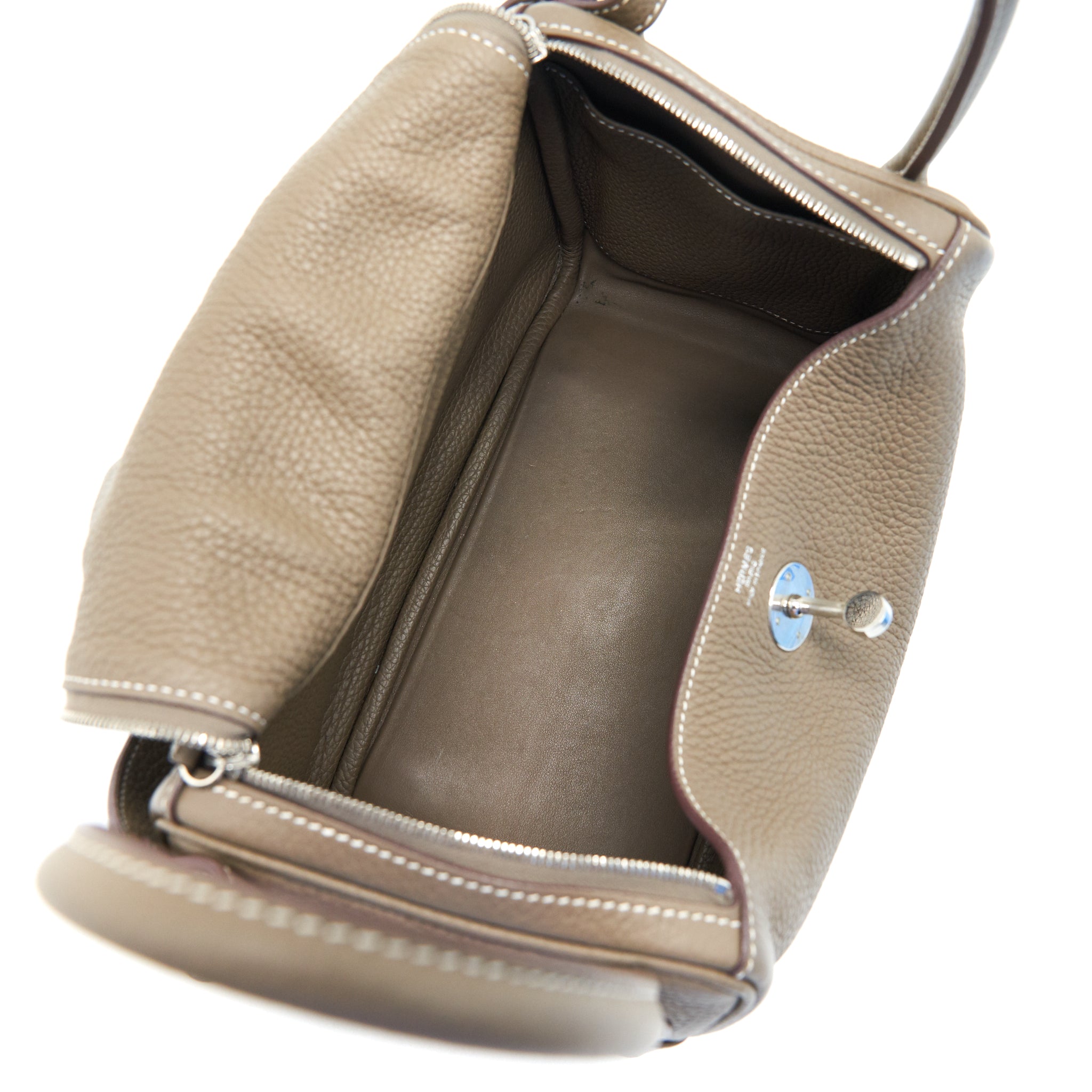 HERMES LINDY 26 BAG ETOUPE WITH SHW