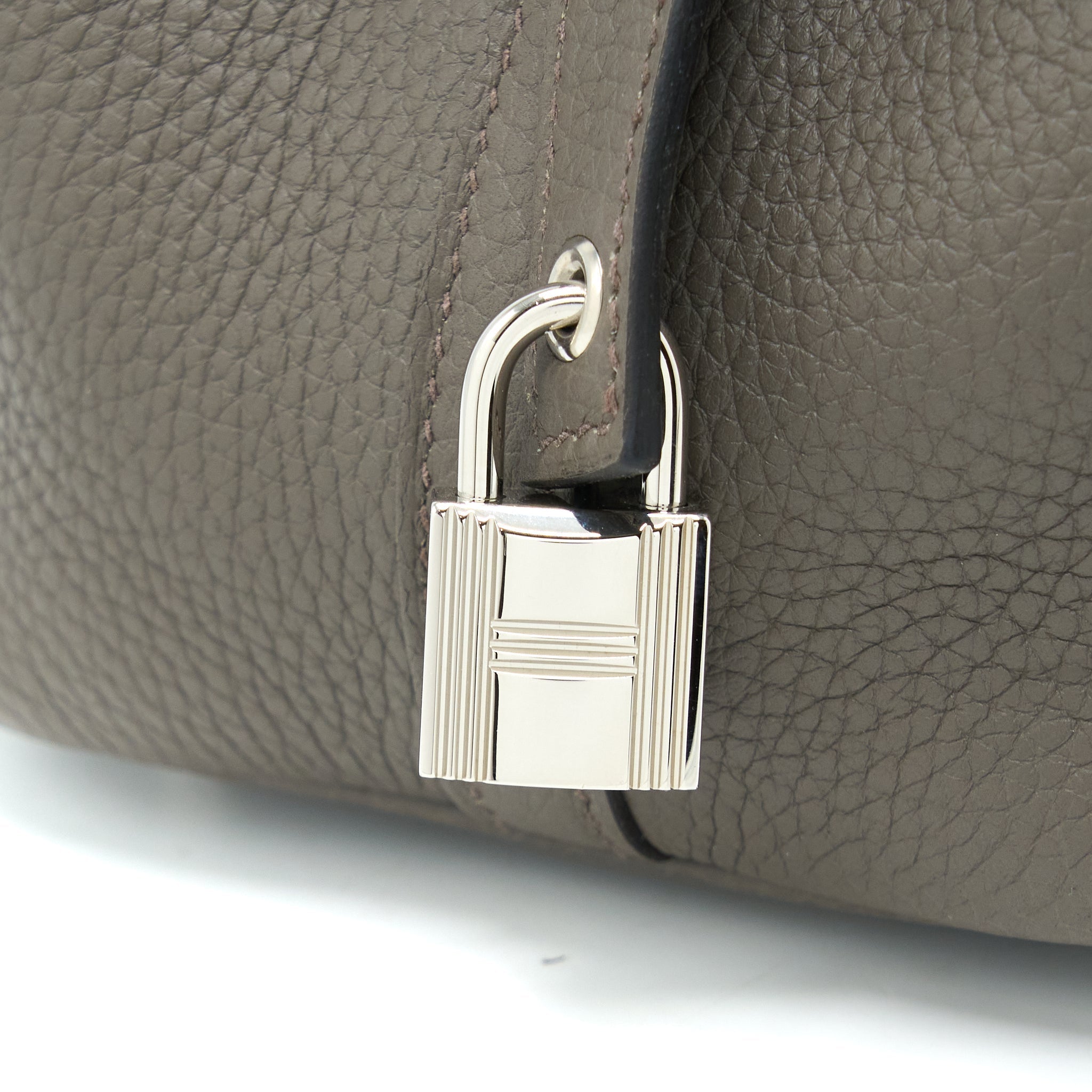 HERMES PICOTIN 18 LOCK BAG CLEMENCE GRIS ETAIN SHW