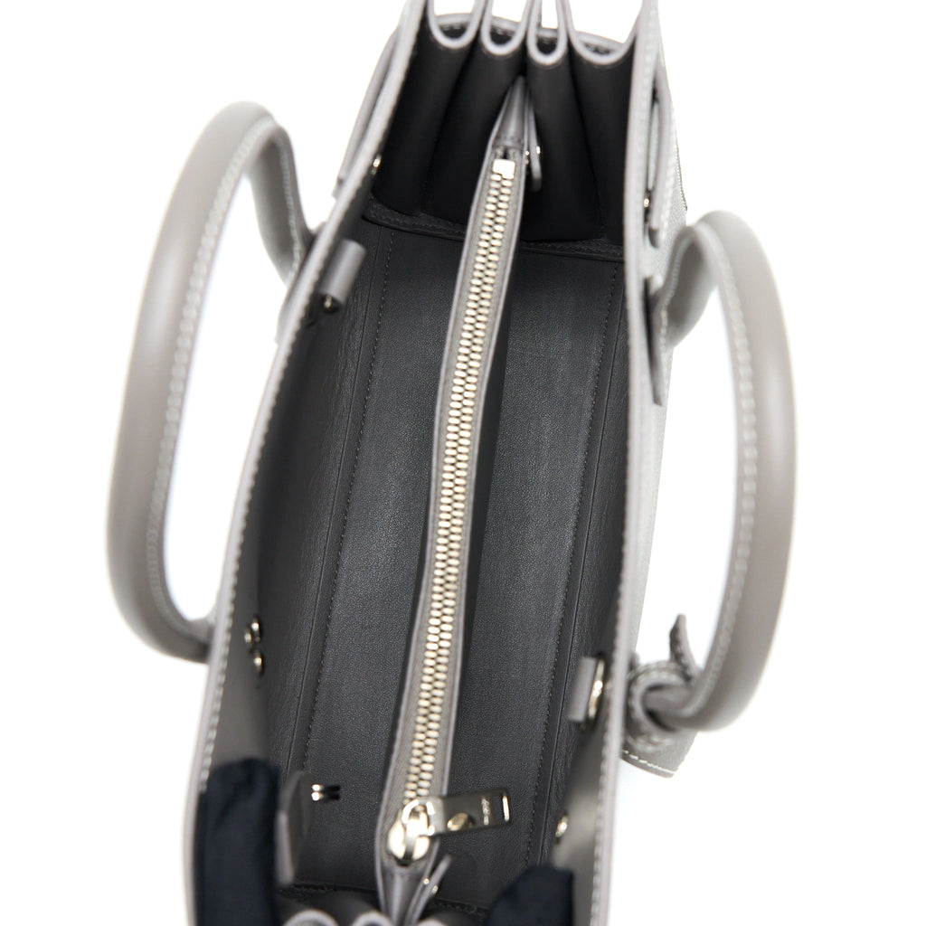 SAINT LAURENT BABY SAC DE JOUR CALFSKIN GREY SHW