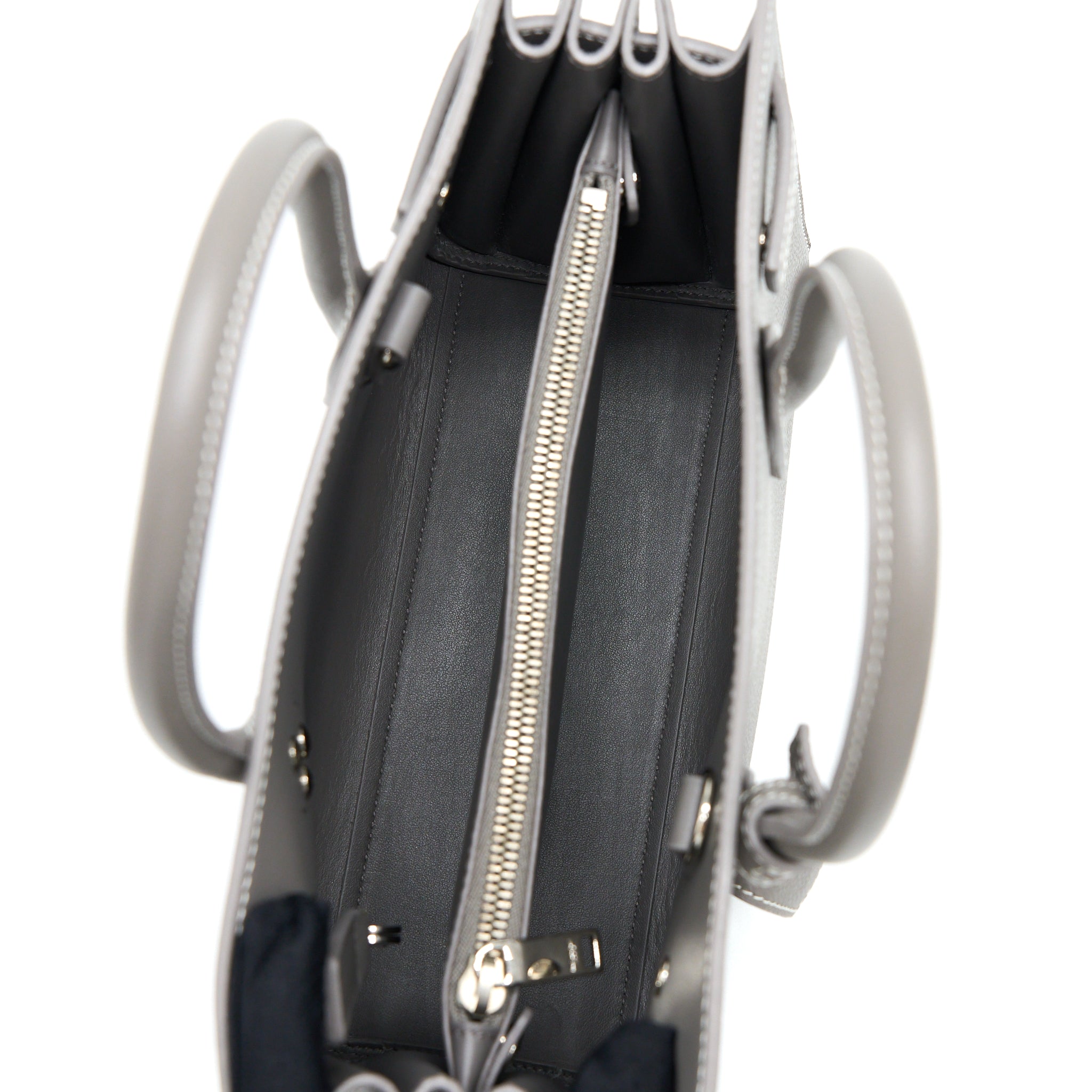 SAINT LAURENT BABY SAC DE JOUR CALFSKIN GREY SHW