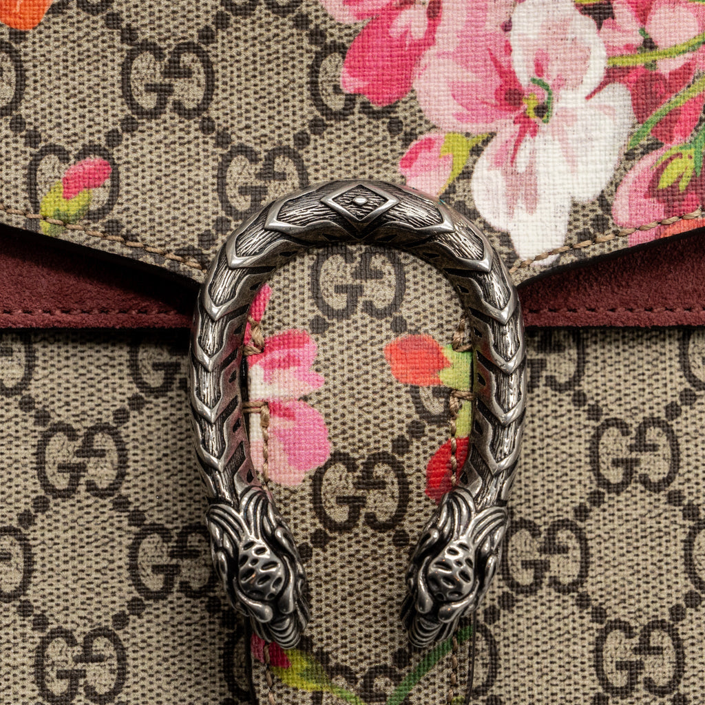 GUCCI DIONYSUS MINI BAG GG SUPERME CANVAS/BLOSSOM PRINTED MULTICOLOURED SHW