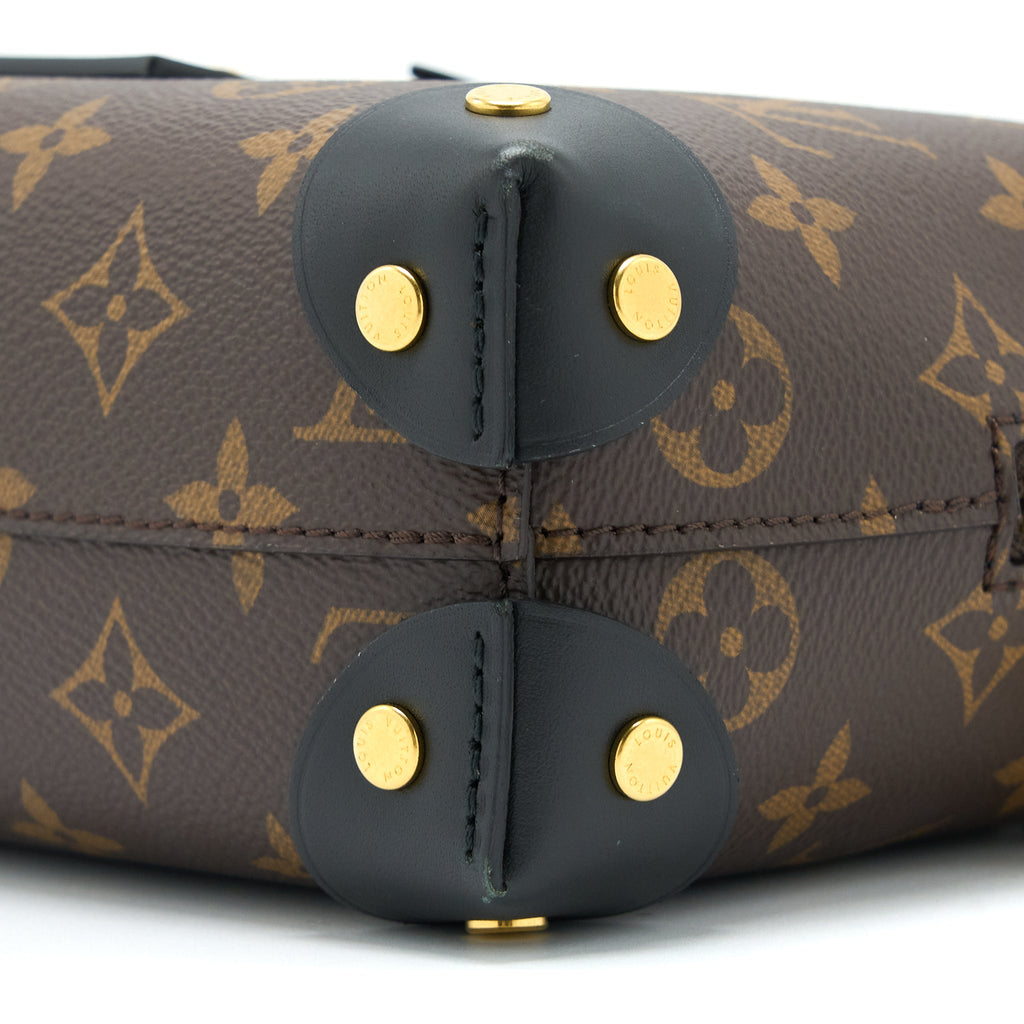 LOUIS VUITTON PETITE MALLE SOUPLE BAG MONOGRAM CANVAS/BLACK GHW