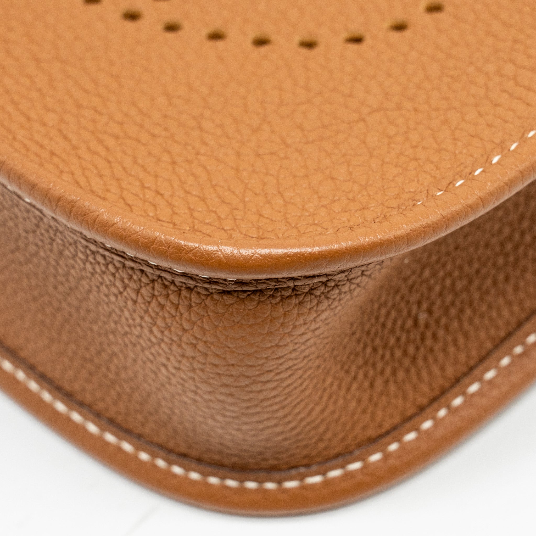 HERMES MINI EVELYNE TAURILLON MAURICE GOLD GHW