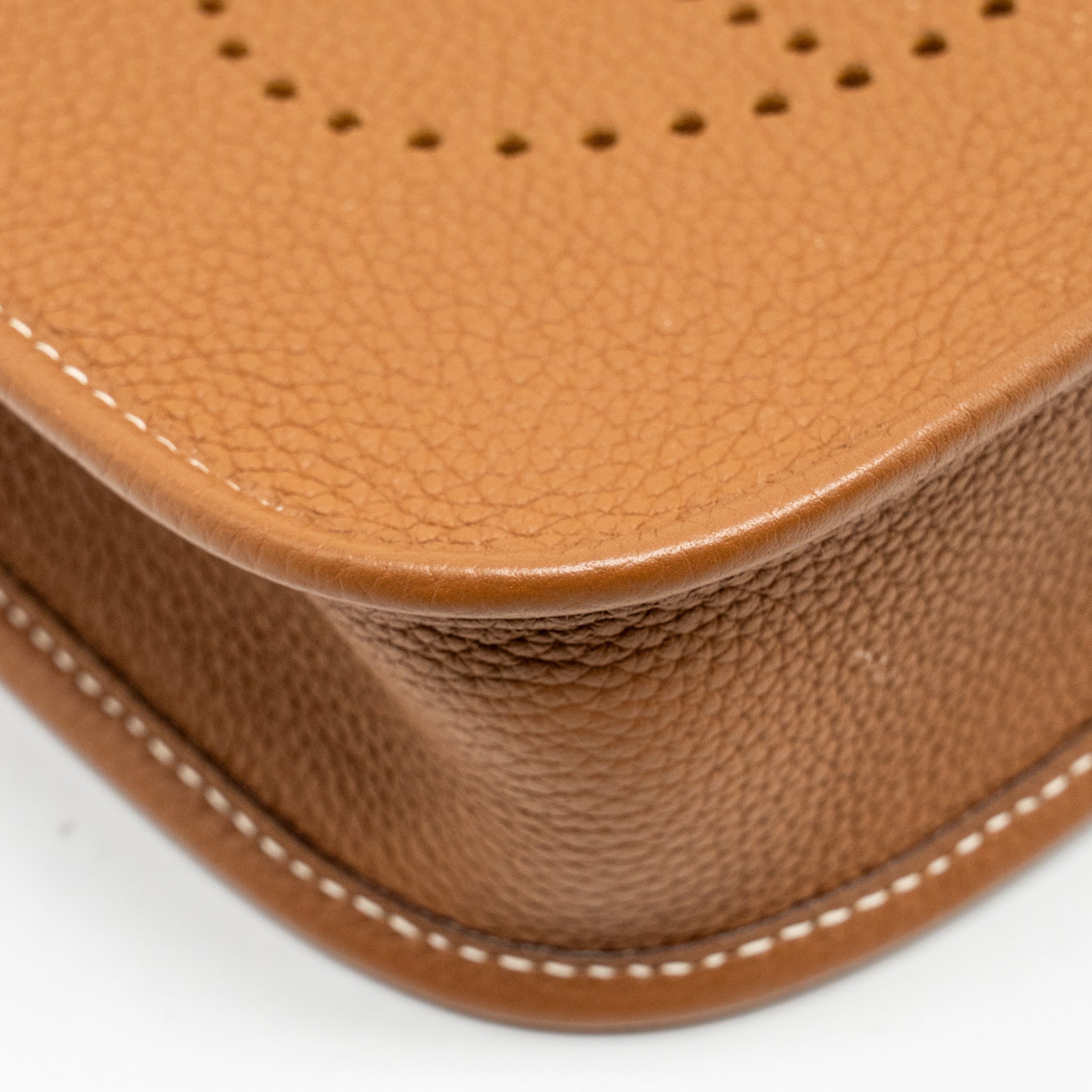 HERMES MINI EVELYNE TAURILLON MAURICE GOLD GHW