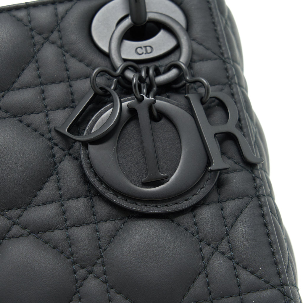 DIOR MINI LADY DIOR CALFSKIN SO BLACK