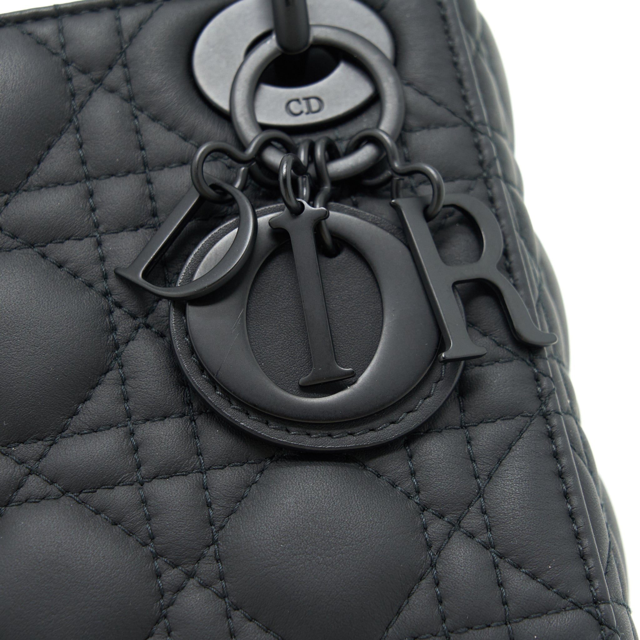 DIOR MINI LADY DIOR CALFSKIN SO BLACK