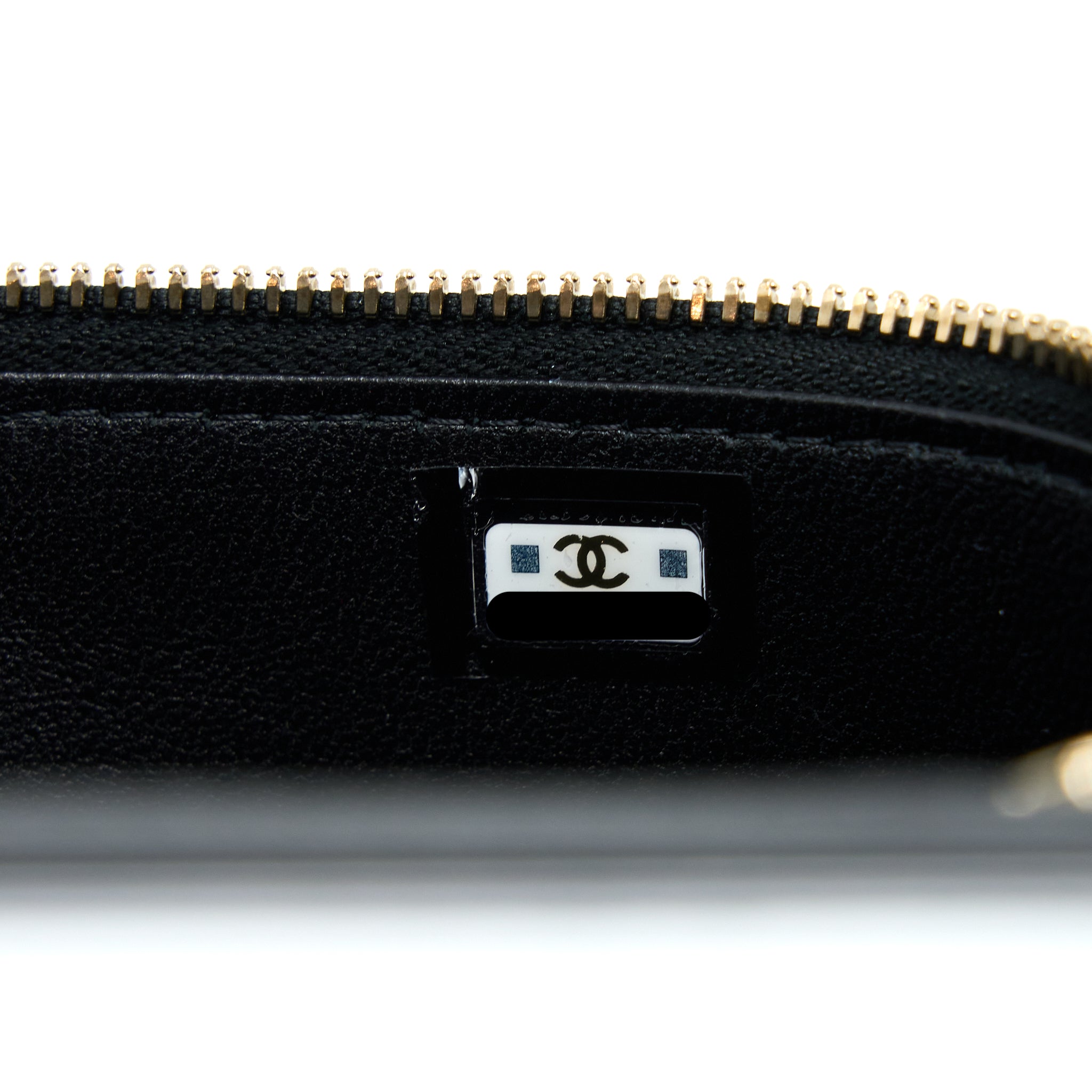 CHANEL 22A TOP HANDLE LONG VANITY CASE LAMBSKIN BLACK LGHW