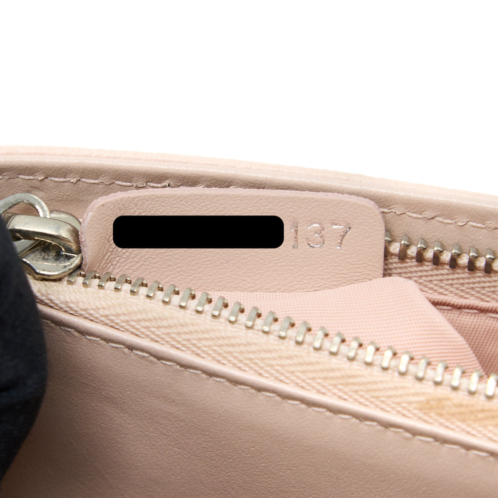 DIOR DIORAMA WALLET ON CHAIN CALFSKIN LIGHT PINK SHW