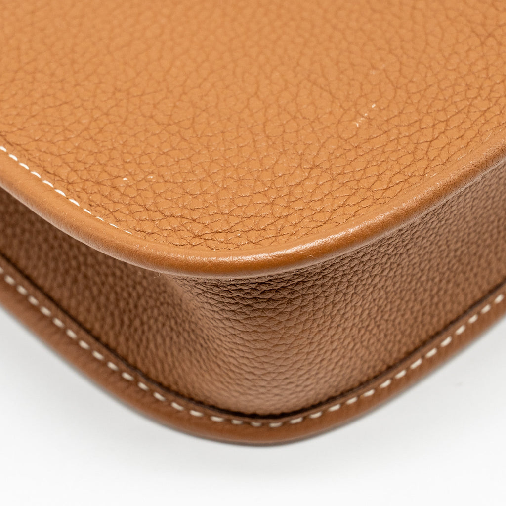 HERMES MINI EVELYNE TAURILLON MAURICE GOLD GHW
