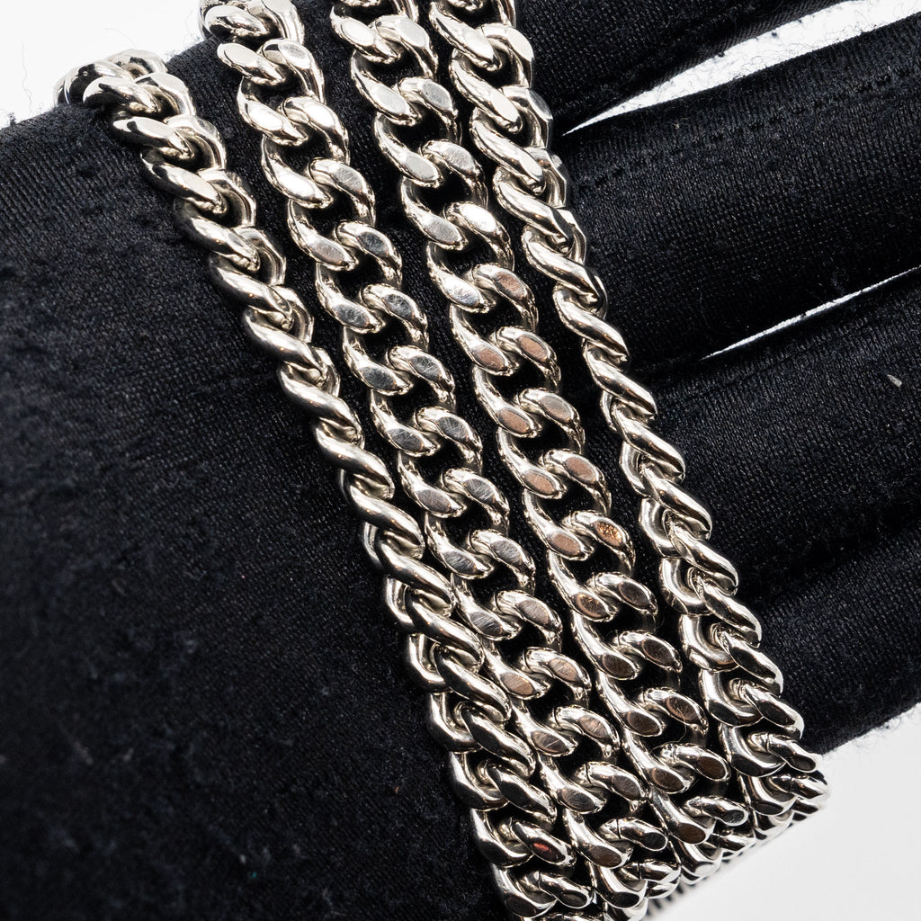 DIOR DIORAMA WALLET ON CHAIN LEATHER BLUE SHW