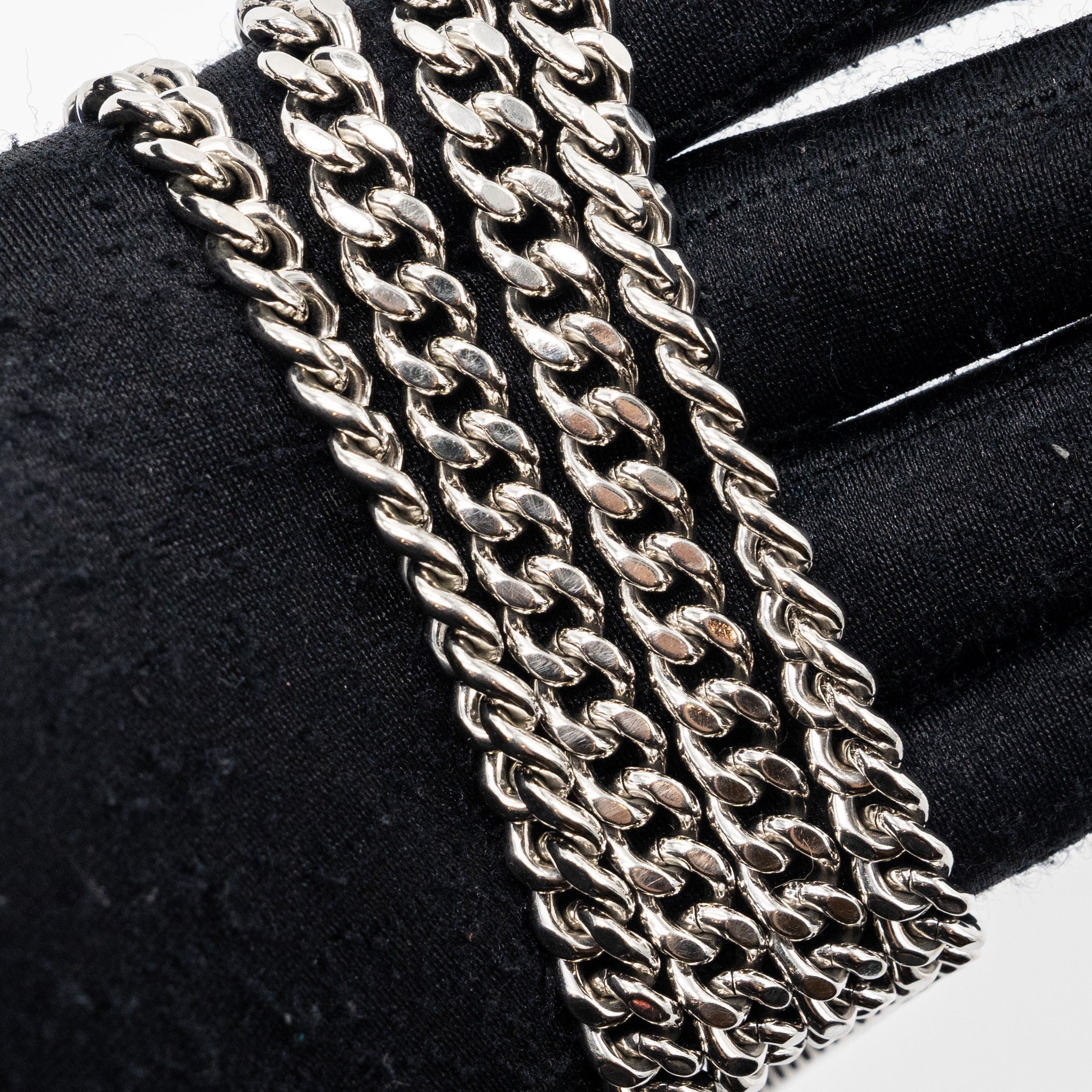 DIOR DIORAMA WALLET ON CHAIN LEATHER BLUE SHW