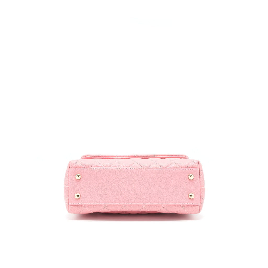 CHANEL SMALL COCO HANDLE 24CM CAVIAR PINK LGHW