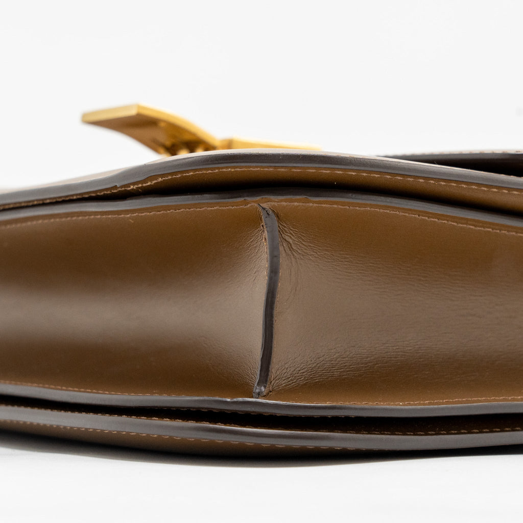 CELINE MEDIUM CLASSIC BOX BAG CALFSKIN CARAMEL GHW