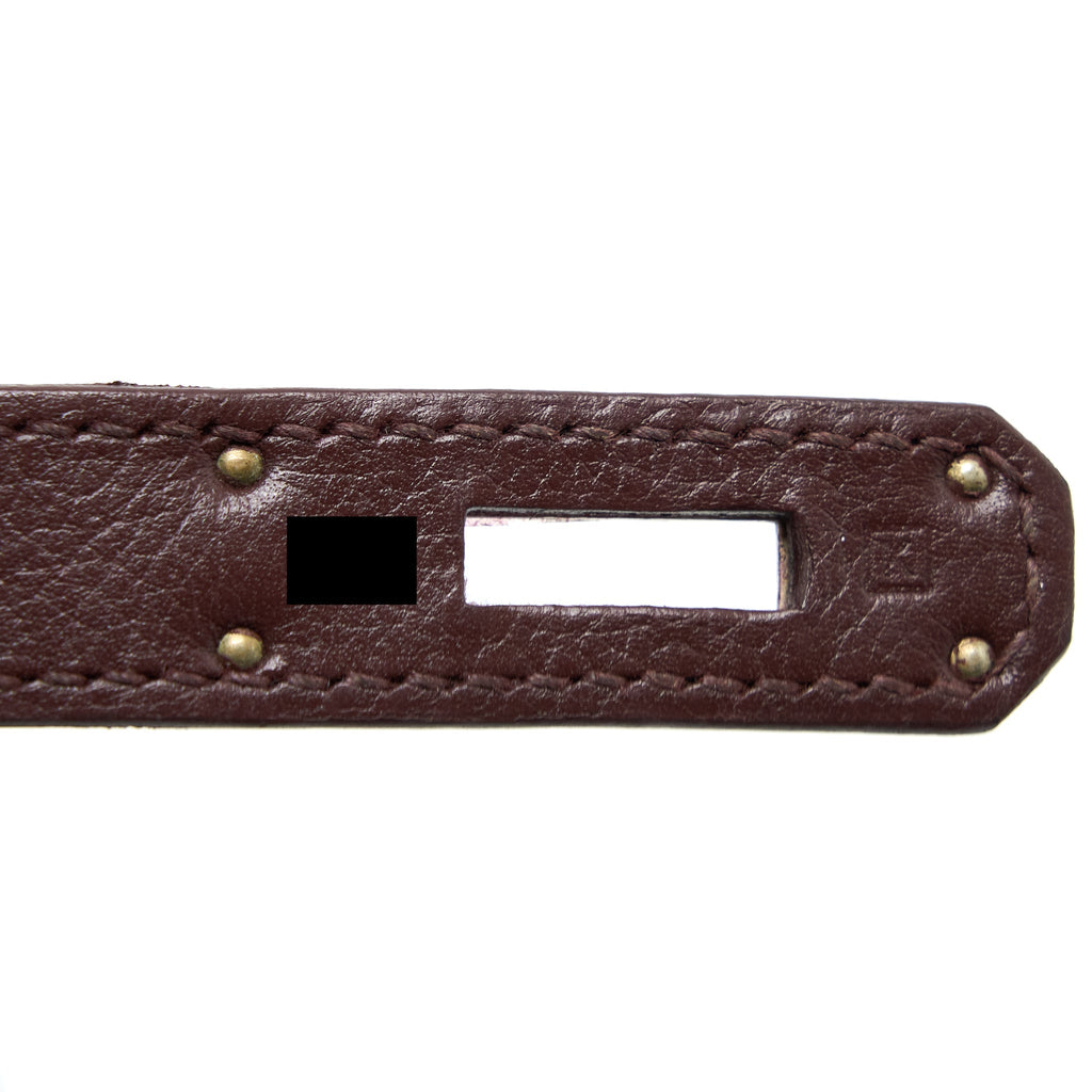 HERMES BIRKIN 35 EVERGRAIN BORDEAUX SHW