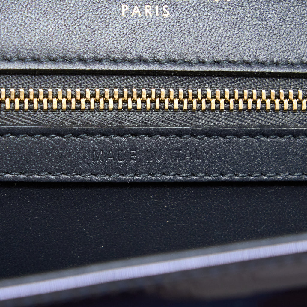 DIOR MEDIUM DIORAMA CALFSKIN METALLIC NAVY LGHW