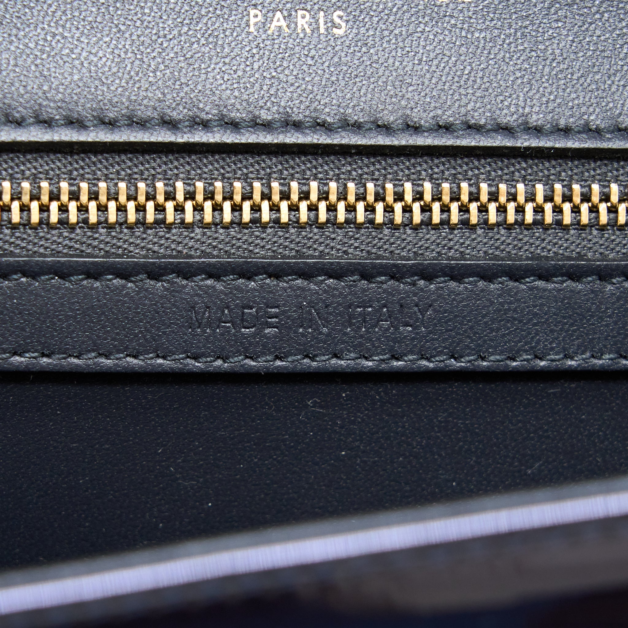 DIOR MEDIUM DIORAMA CALFSKIN METALLIC NAVY LGHW