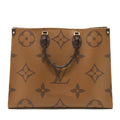 LOUIS VUITTON ON THE GO GM MONOGRAM REVERSE CANVAS GHW