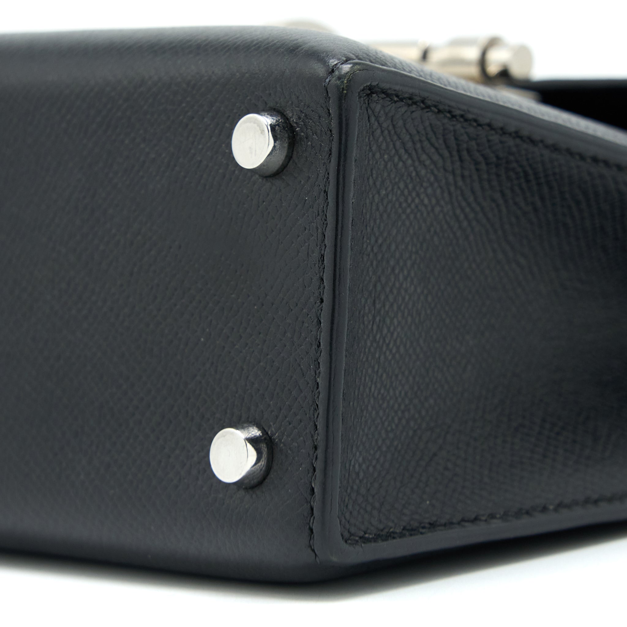 HERMES SAC VERROU 21 EPSOM BLACK SHW