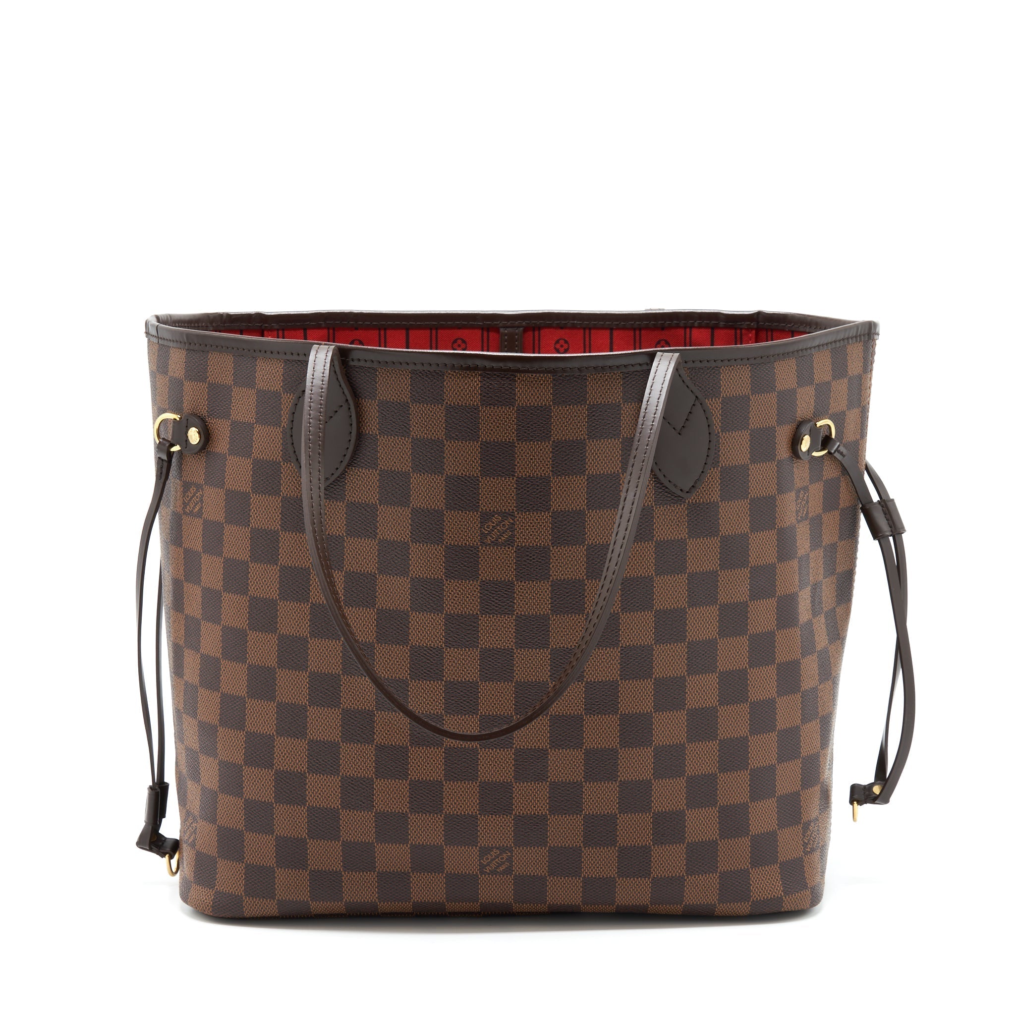 LOUIS VUITTON NEVERFULL MM DAMIER EBENE GHW