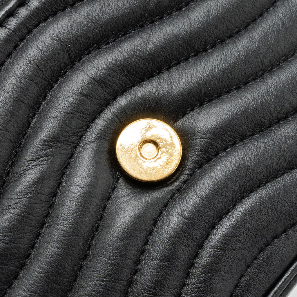 LOUIS VUITTON NEW WAVE MULTI POCHETTE CALFSKIN BLACK GHW