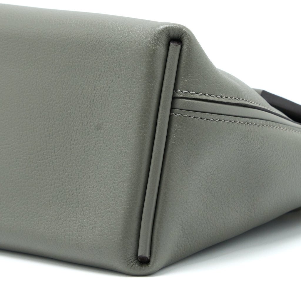 HERMES MINI 24/24 2424-21 BAG EVERCOLOR / SWIFT GRIS MEYER GHW