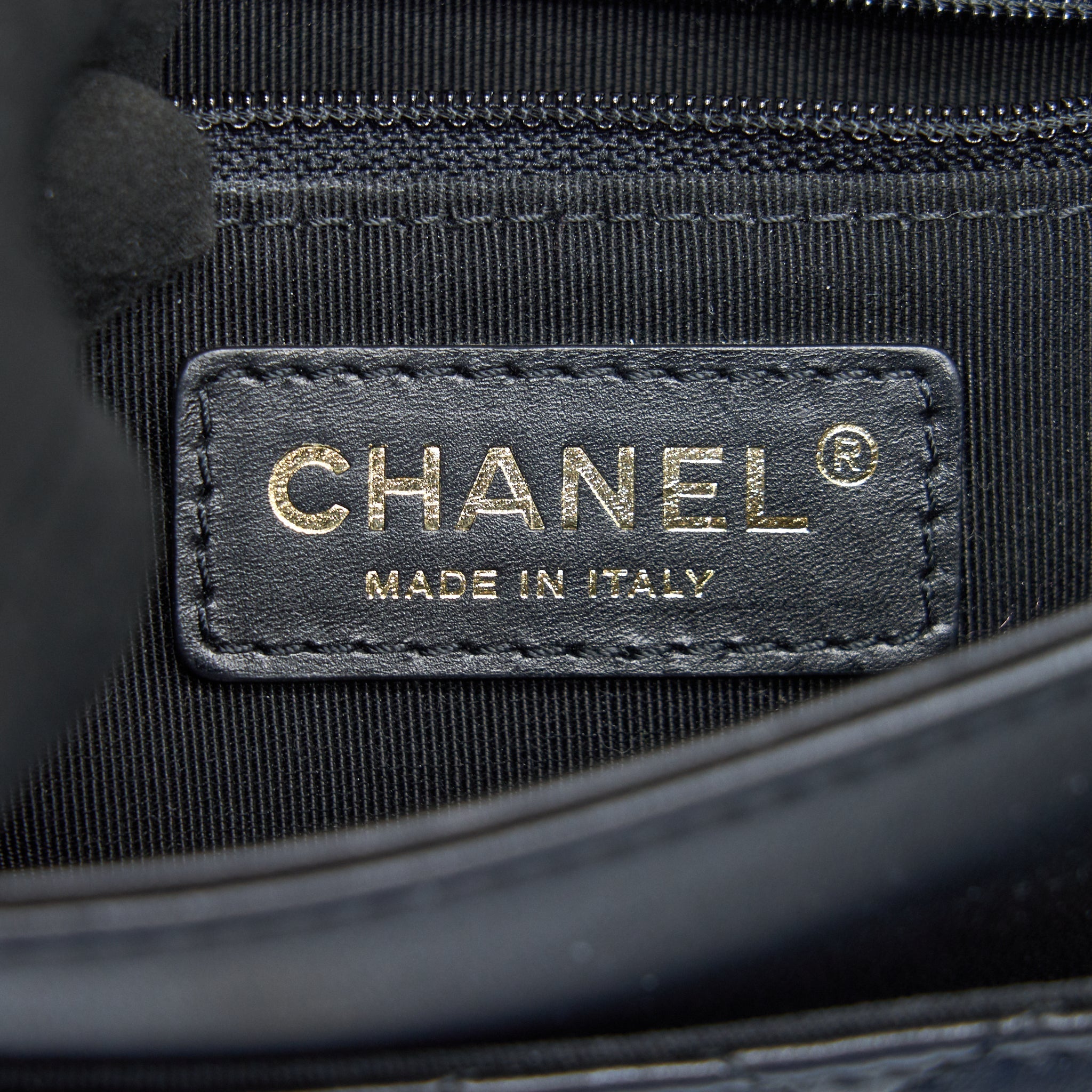 CHANEL SQUARE FLAP BAG LAMBSKIN IN BLACK GHW