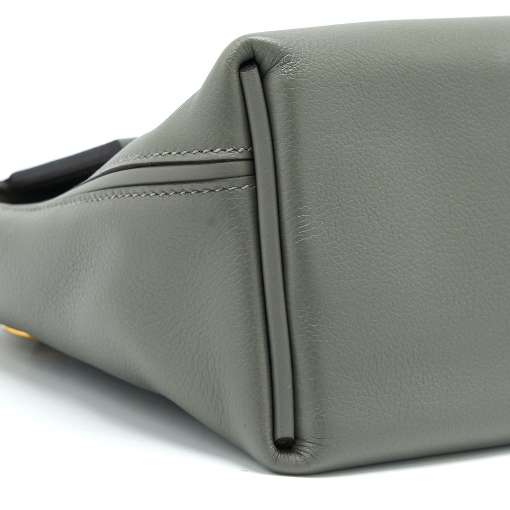HERMES MINI 24/24 2424-21 BAG EVERCOLOR / SWIFT GRIS MEYER GHW