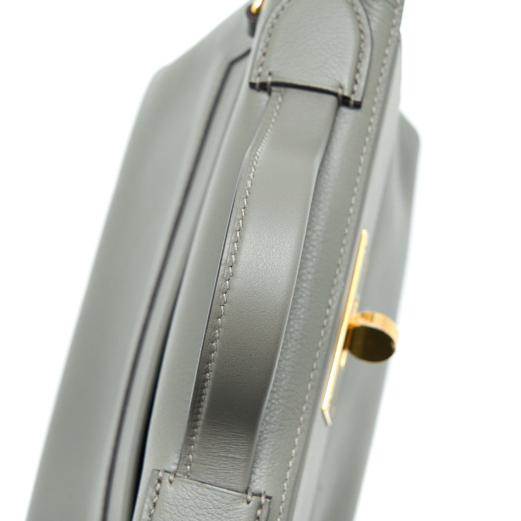 HERMES MINI 24/24 2424-21 BAG EVERCOLOR / SWIFT GRIS MEYER GHW
