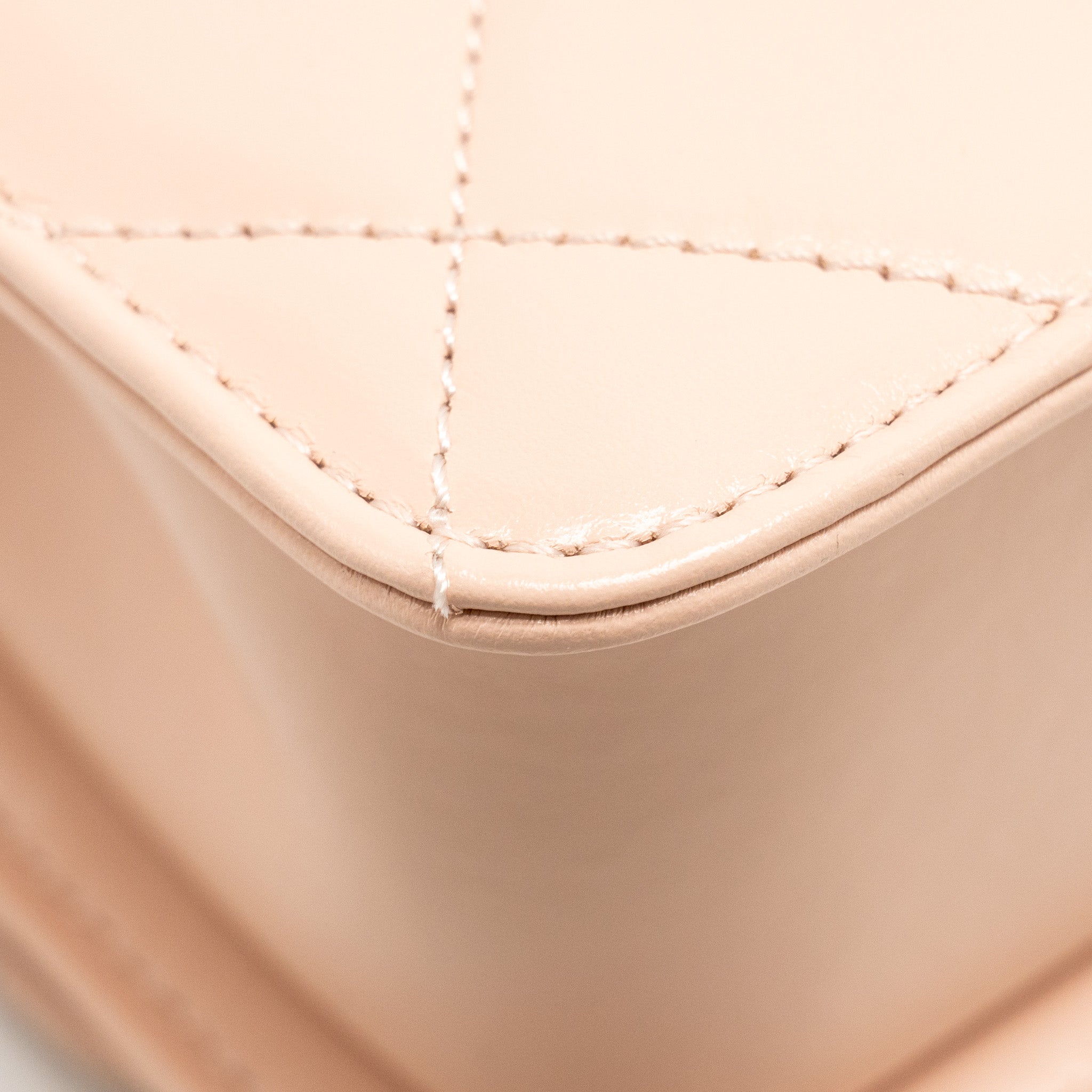 CHANEL GOLD CRUSH MINI FLAP BAG CALFSKIN LIGHT PINK GHW (MICROCHIP)