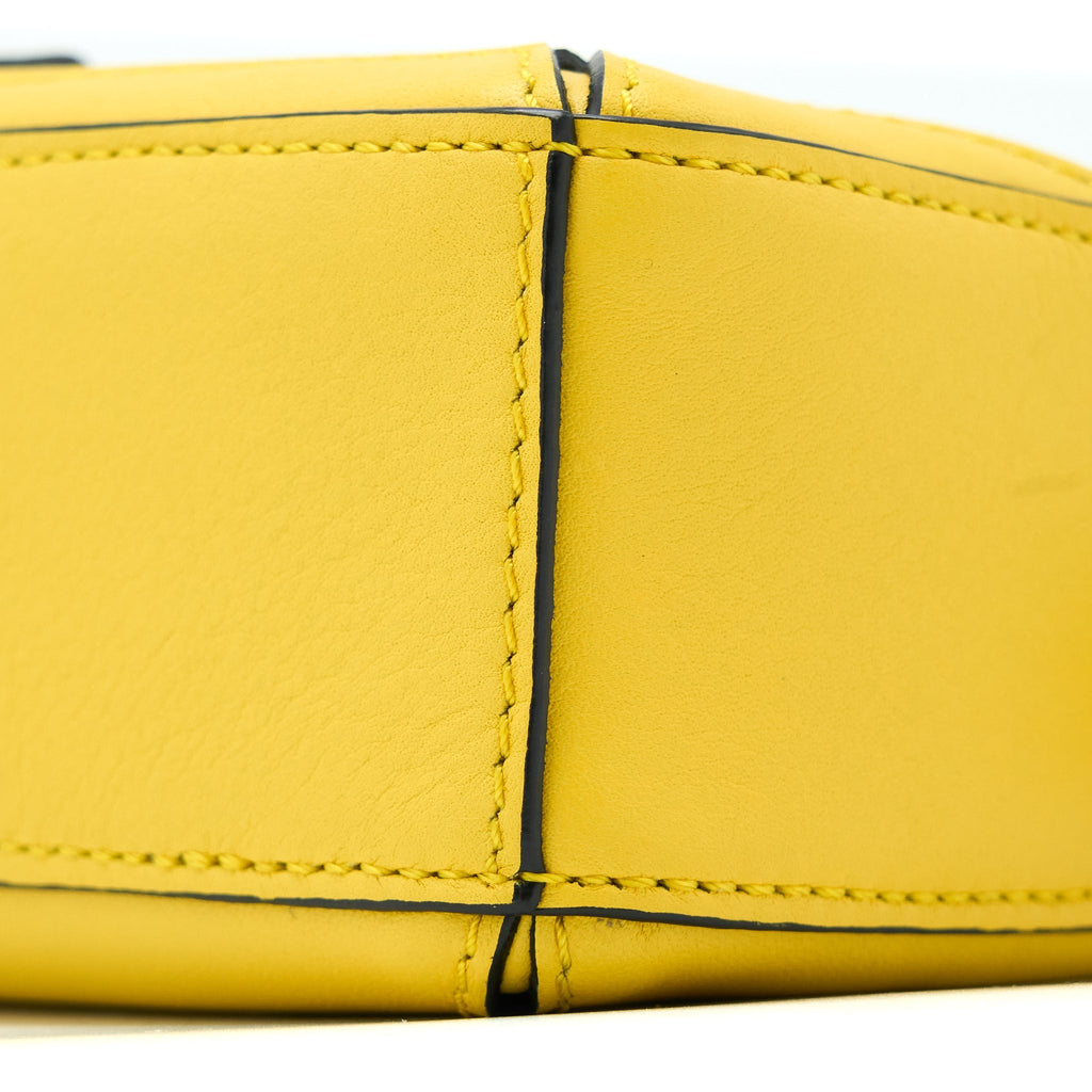 LOEWE NANO PUZZLE CALFSKIN YELLOW SHW