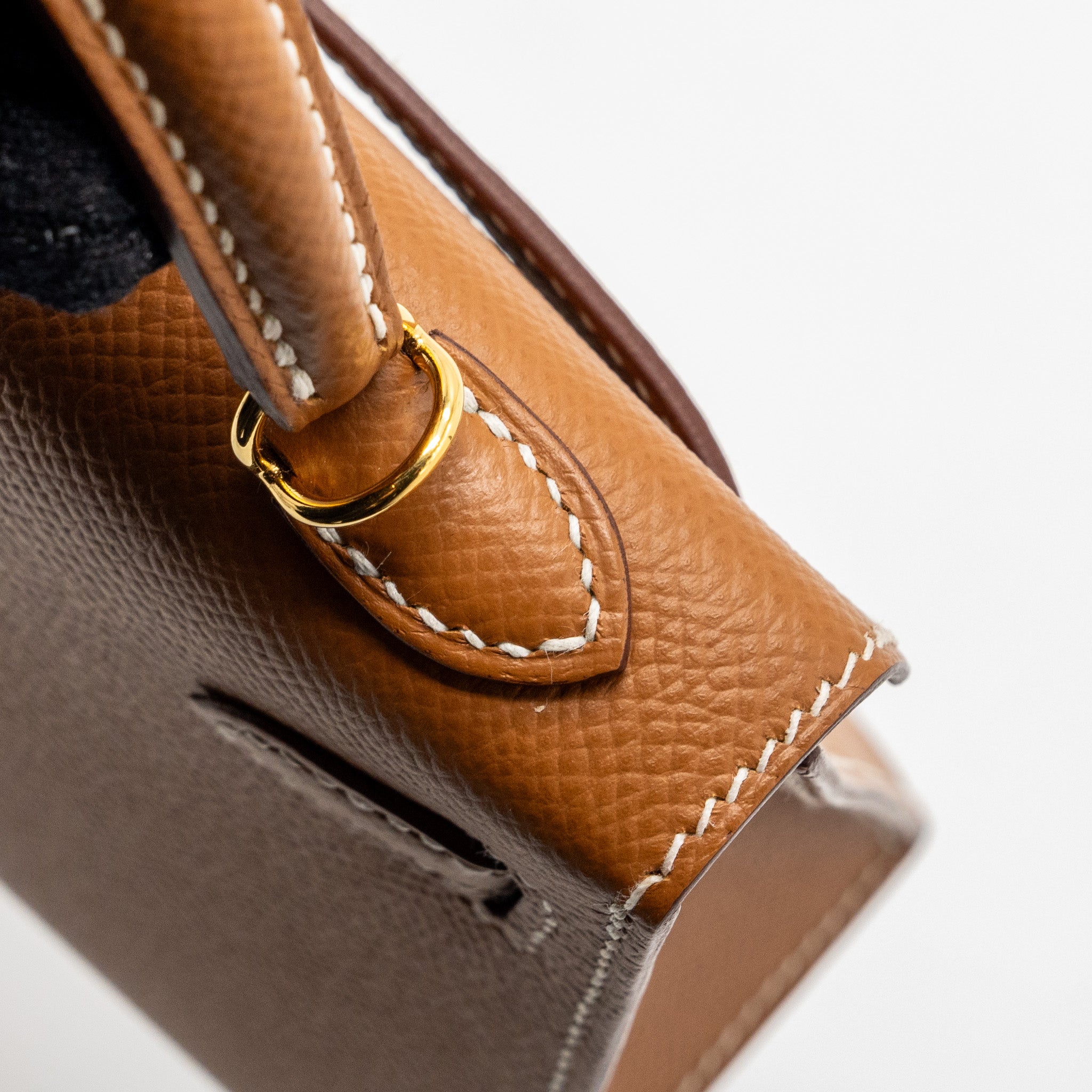 HERMES MINI KELLY EPSOM GOLD GHW