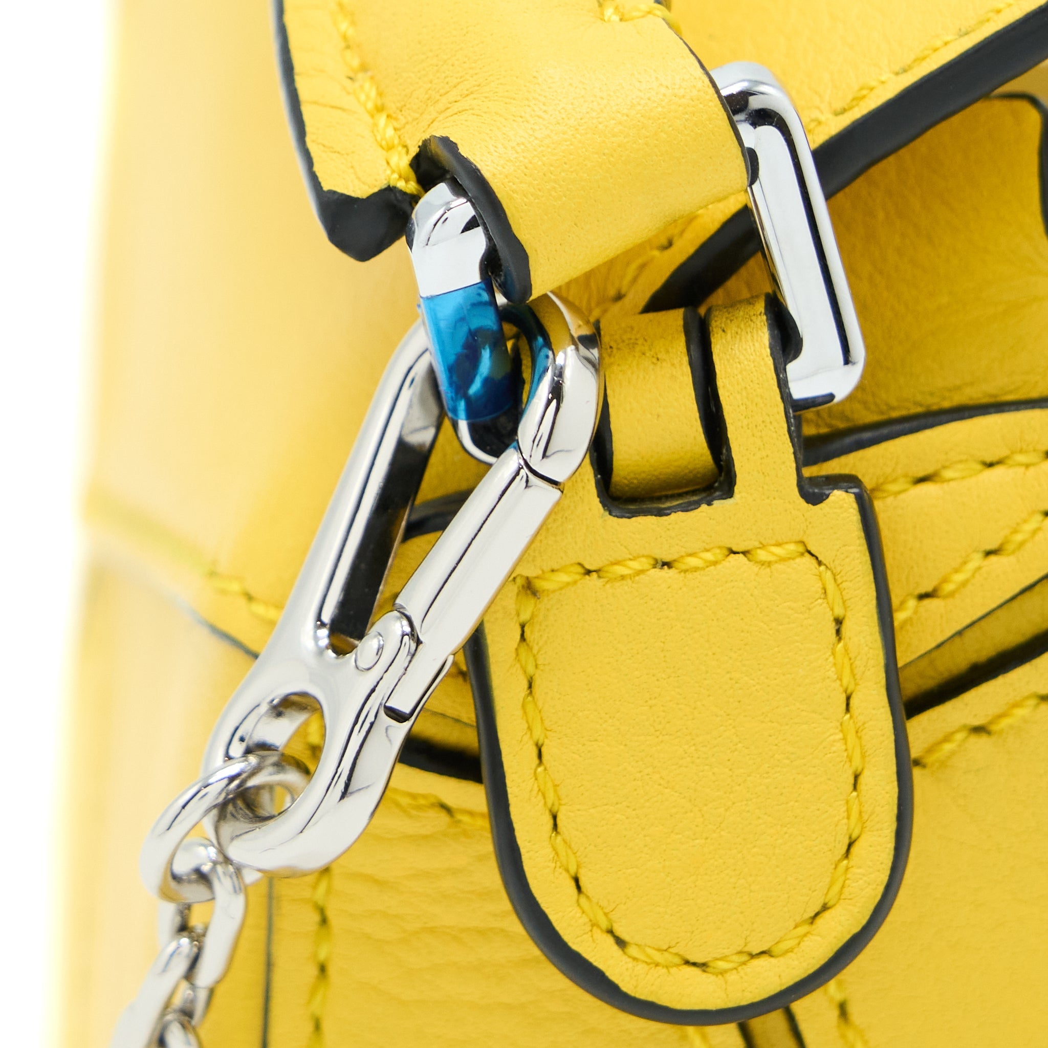 LOEWE NANO PUZZLE CALFSKIN YELLOW SHW