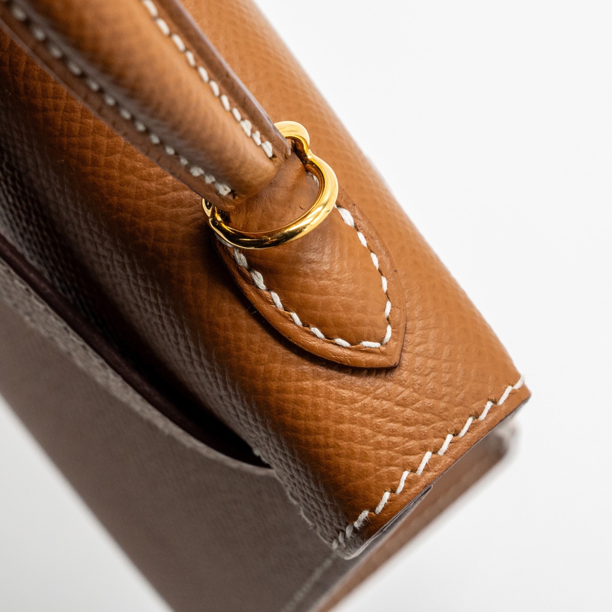 HERMES MINI KELLY EPSOM GOLD GHW